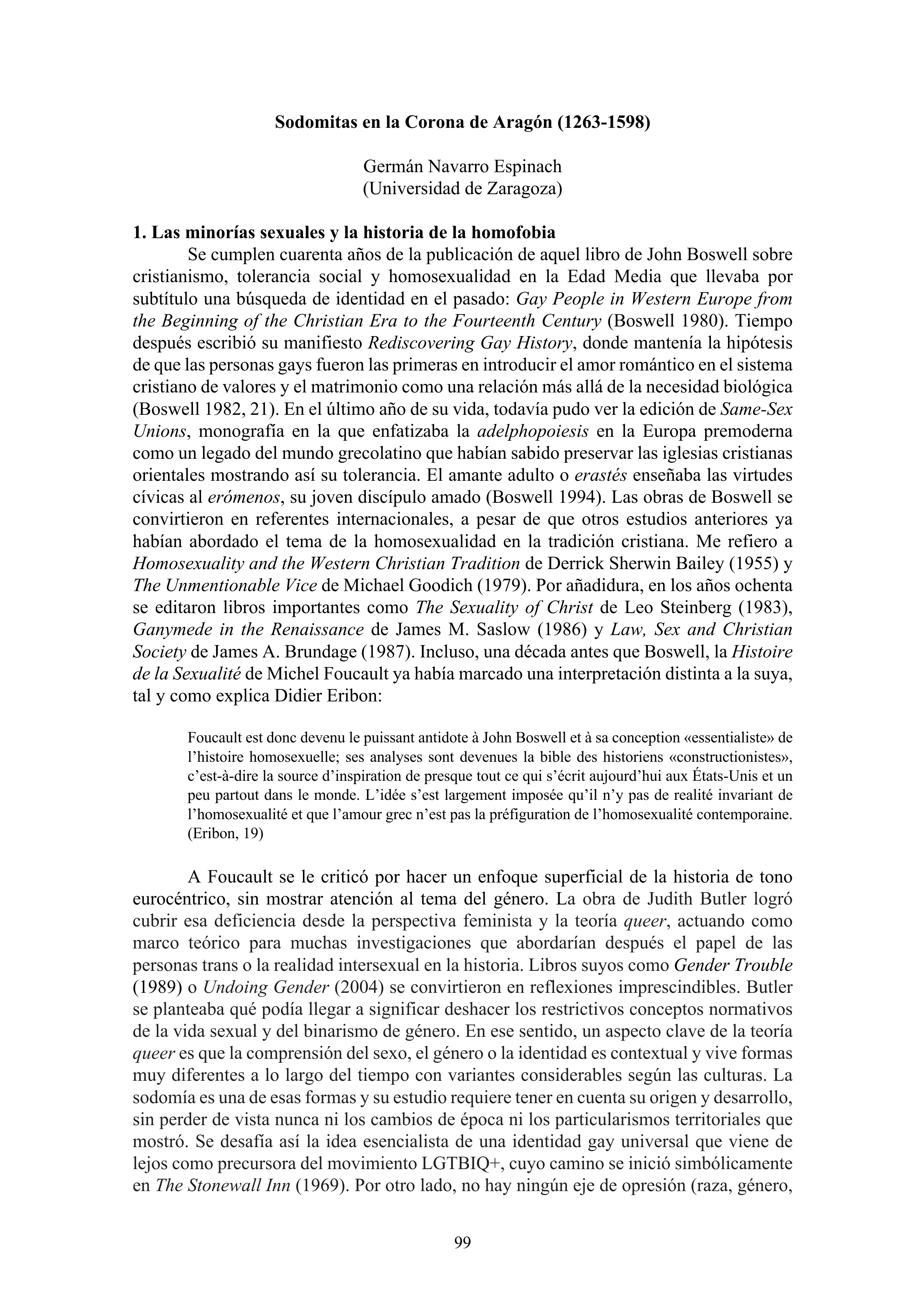 Sodomitas en la Corona de Aragón (1263-1598)