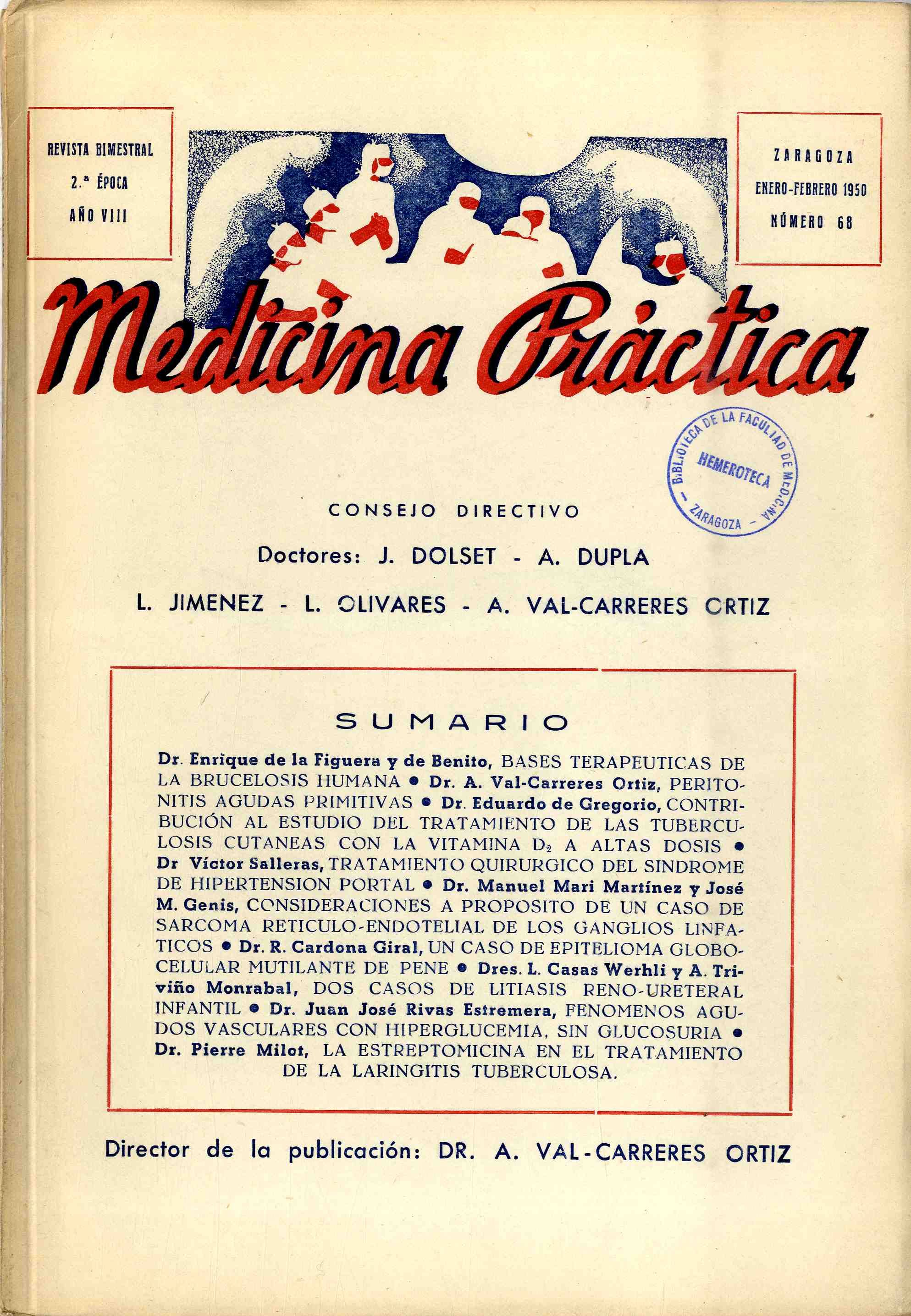 Medicina práctica, Año 8, 8 (1950)