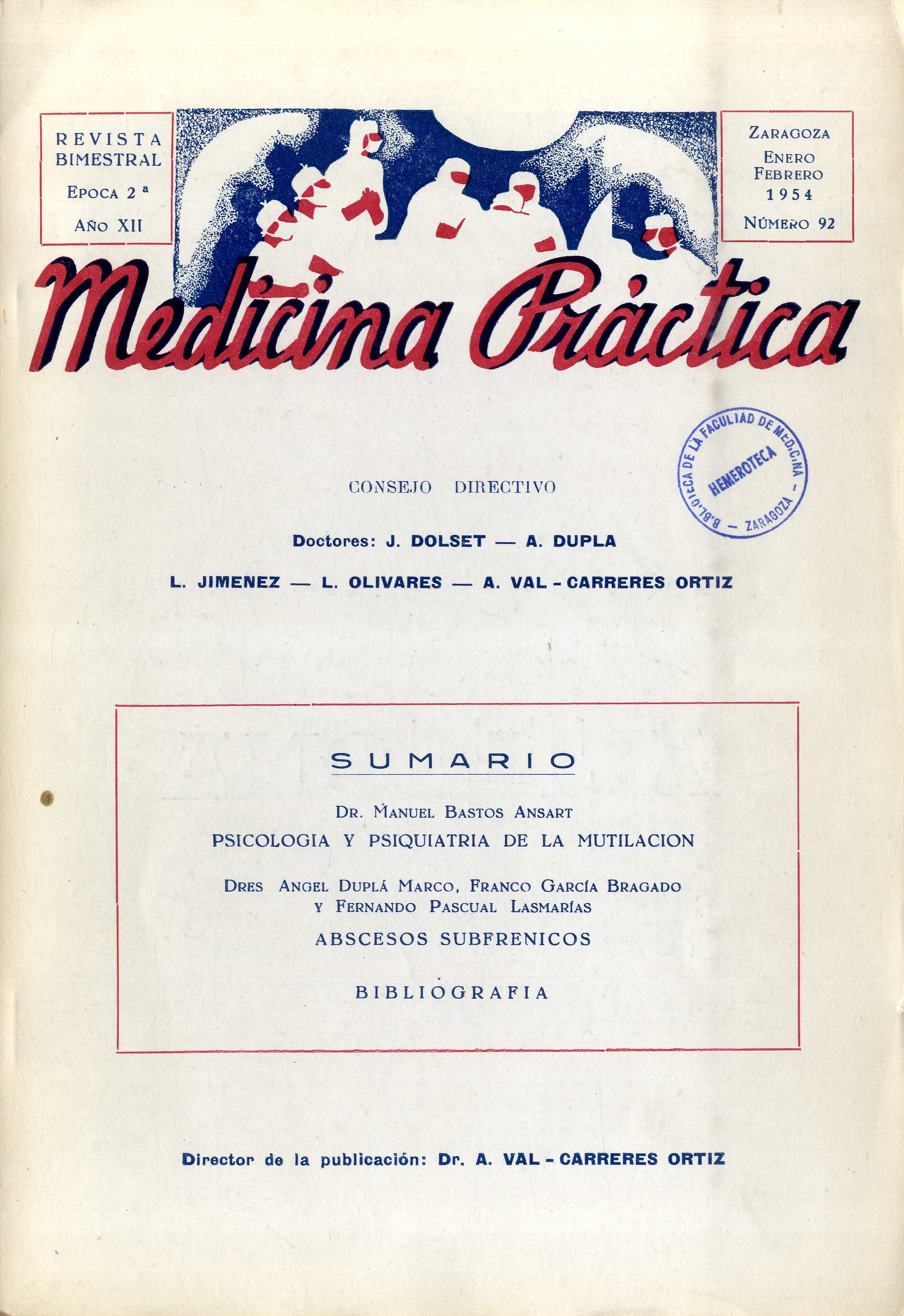 Medicina práctica, Año 12, 12 (1954)