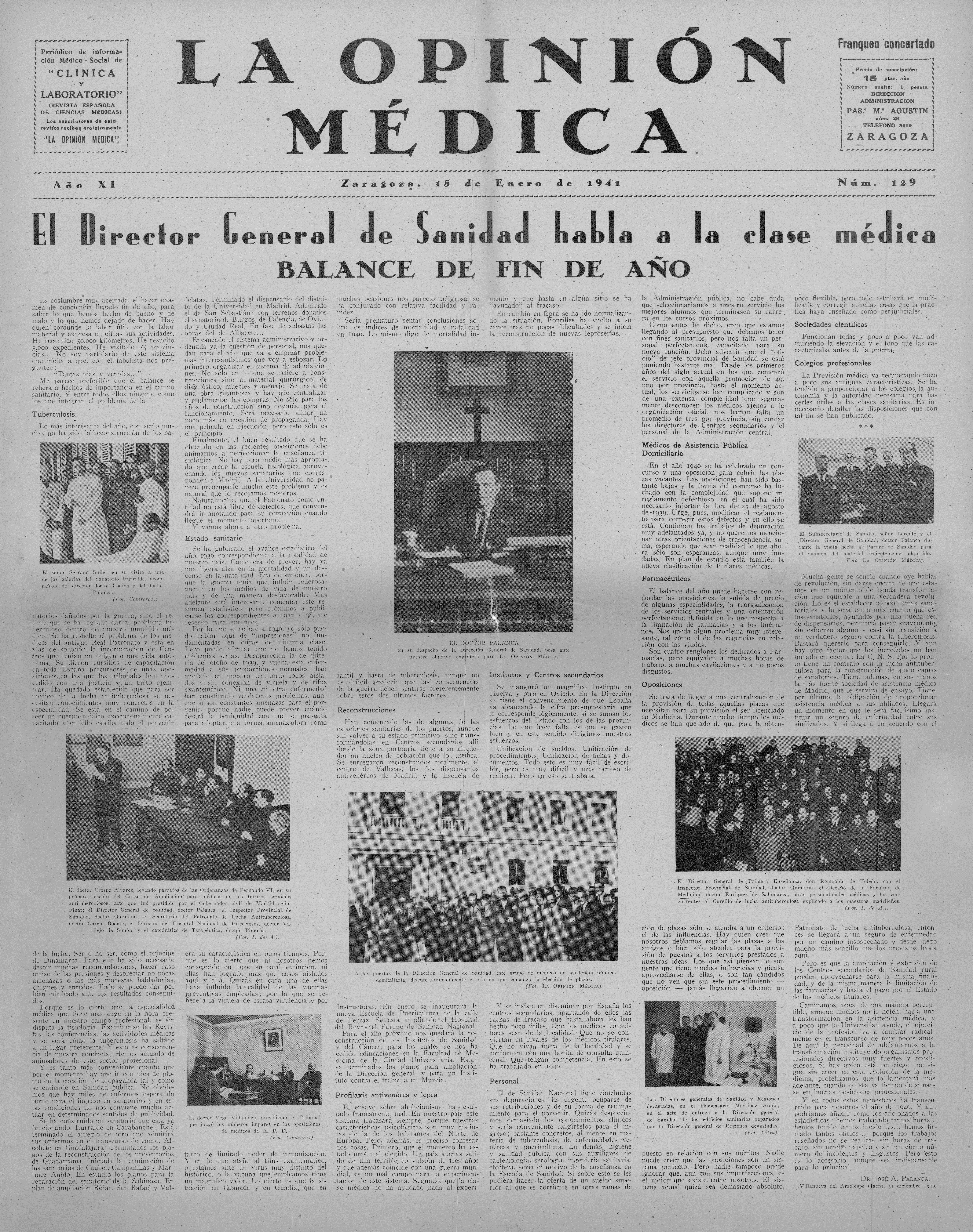 La Opinión médica, Año 11, 11 (1941)