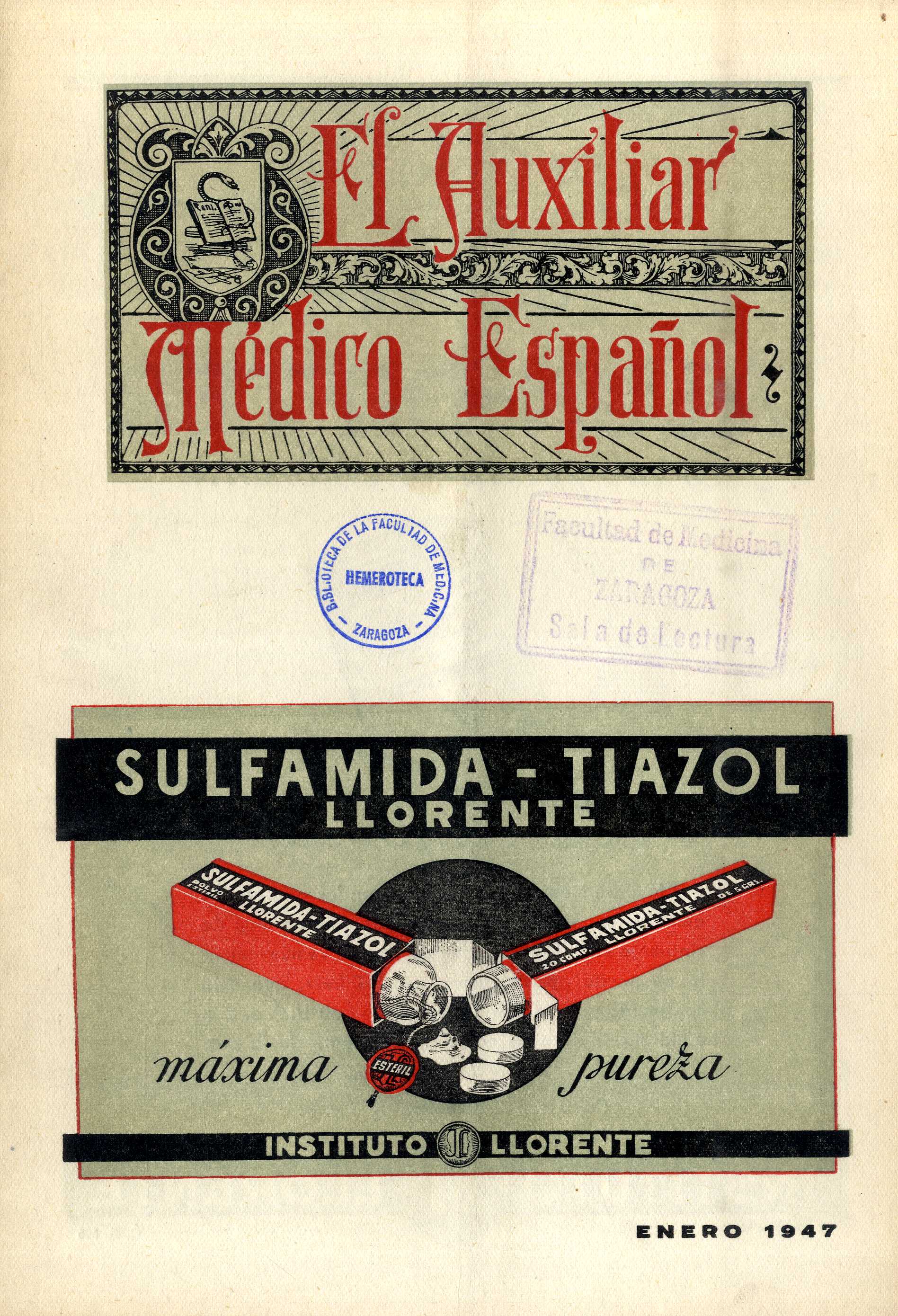 El Auxiliar Médico Español, Año 2 (2ª época), 2 (1947)