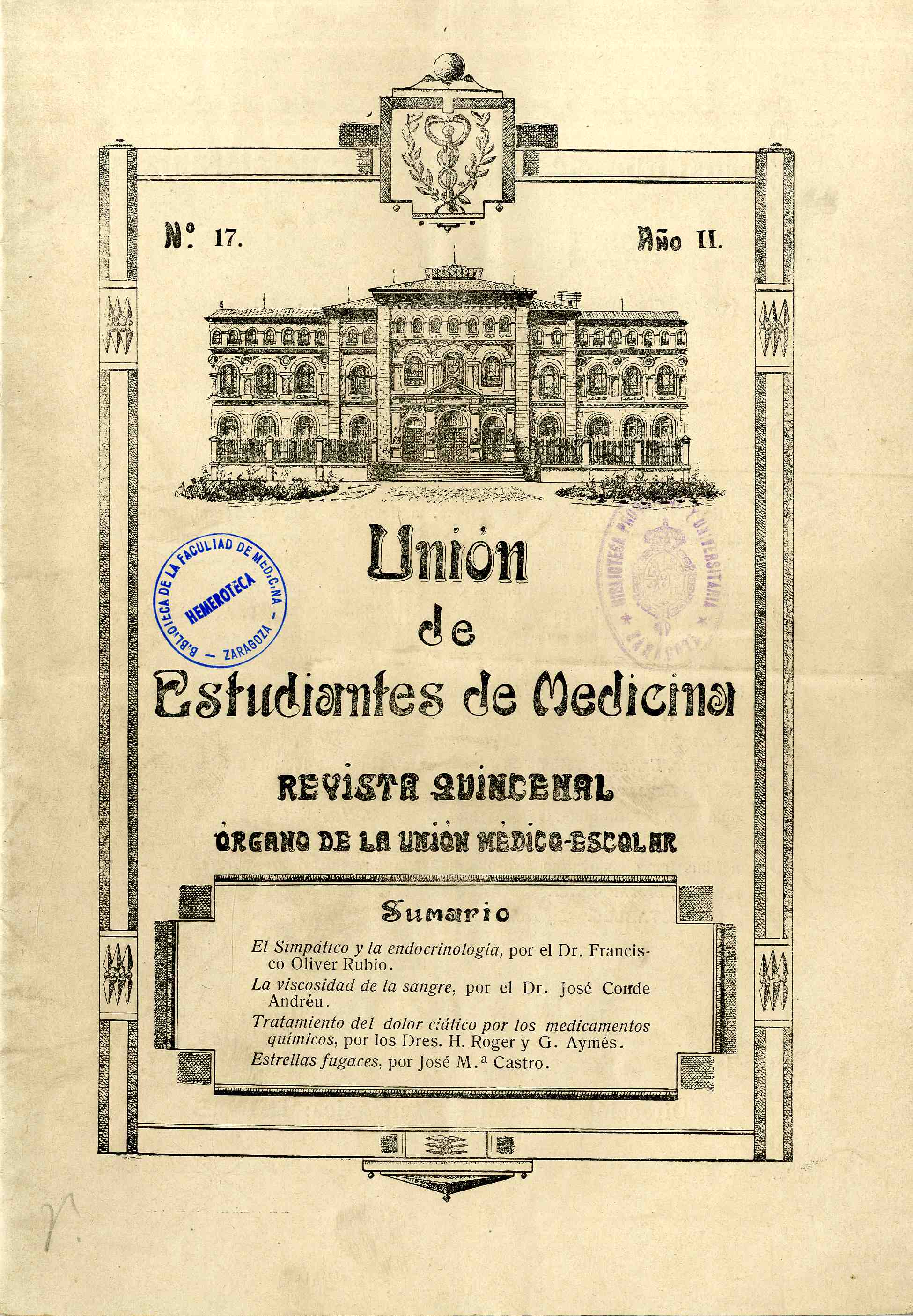 Unión de estudiantes de Medicina, Año 2, 2 (1924)