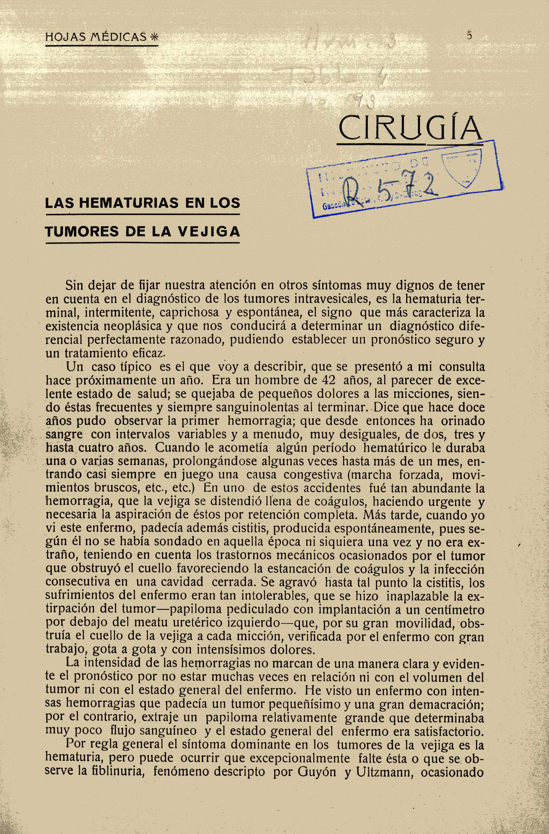 Hojas Médicas. Revista aragonesa de especialidades, Tomo 2, II (1915)