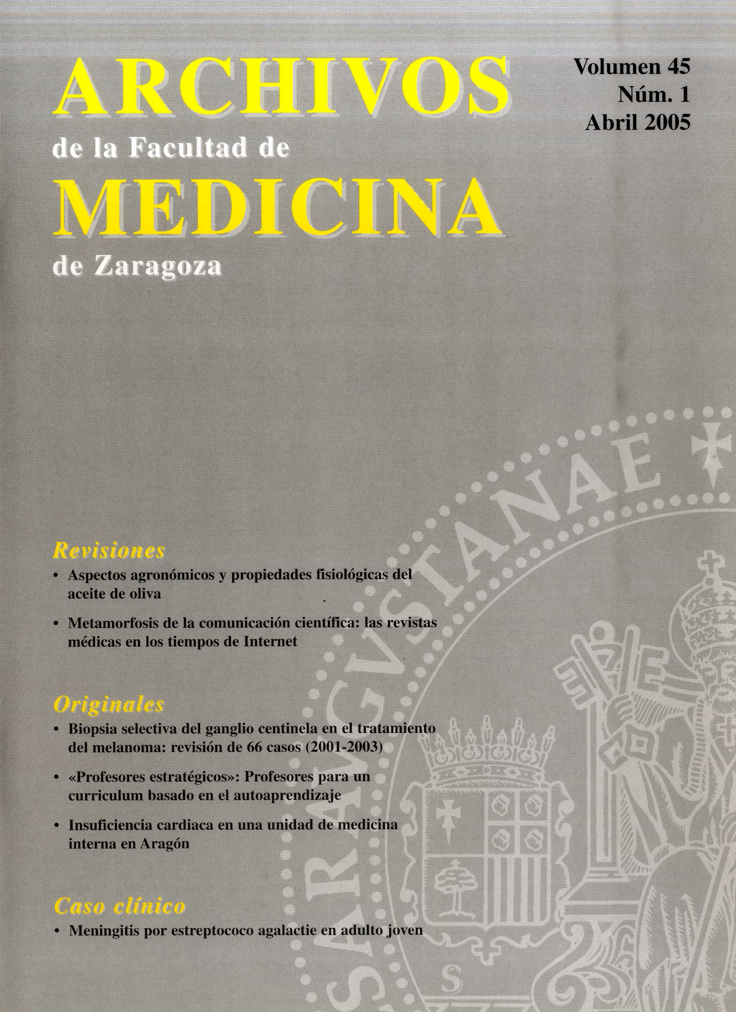 萨拉戈萨医学档案，第45卷，第45期（2005年）