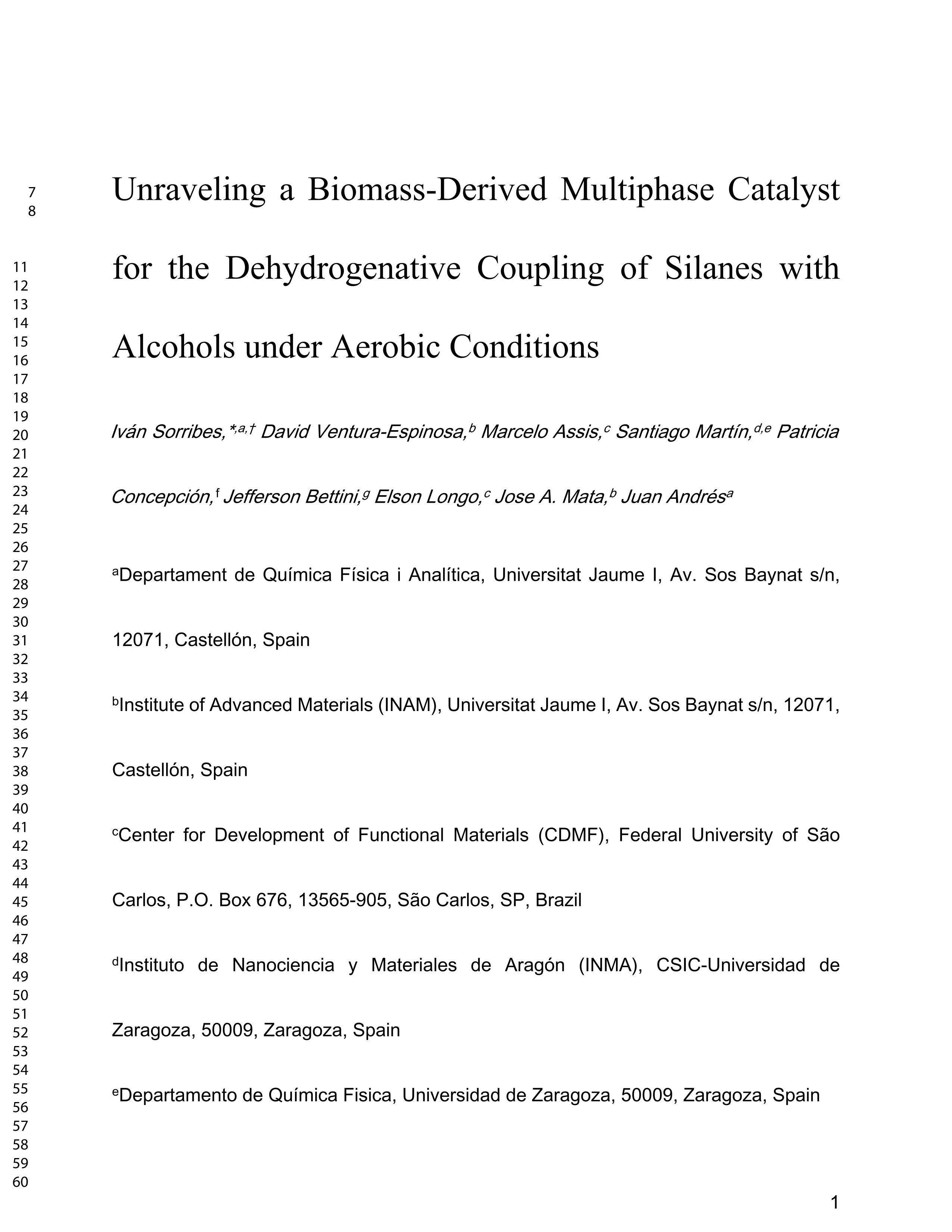 Unraveling a Biomass-Derived Multiphase Catalyst for the Dehydrogenative Coupling of Silanes with Alcohols under Aerobic Conditions