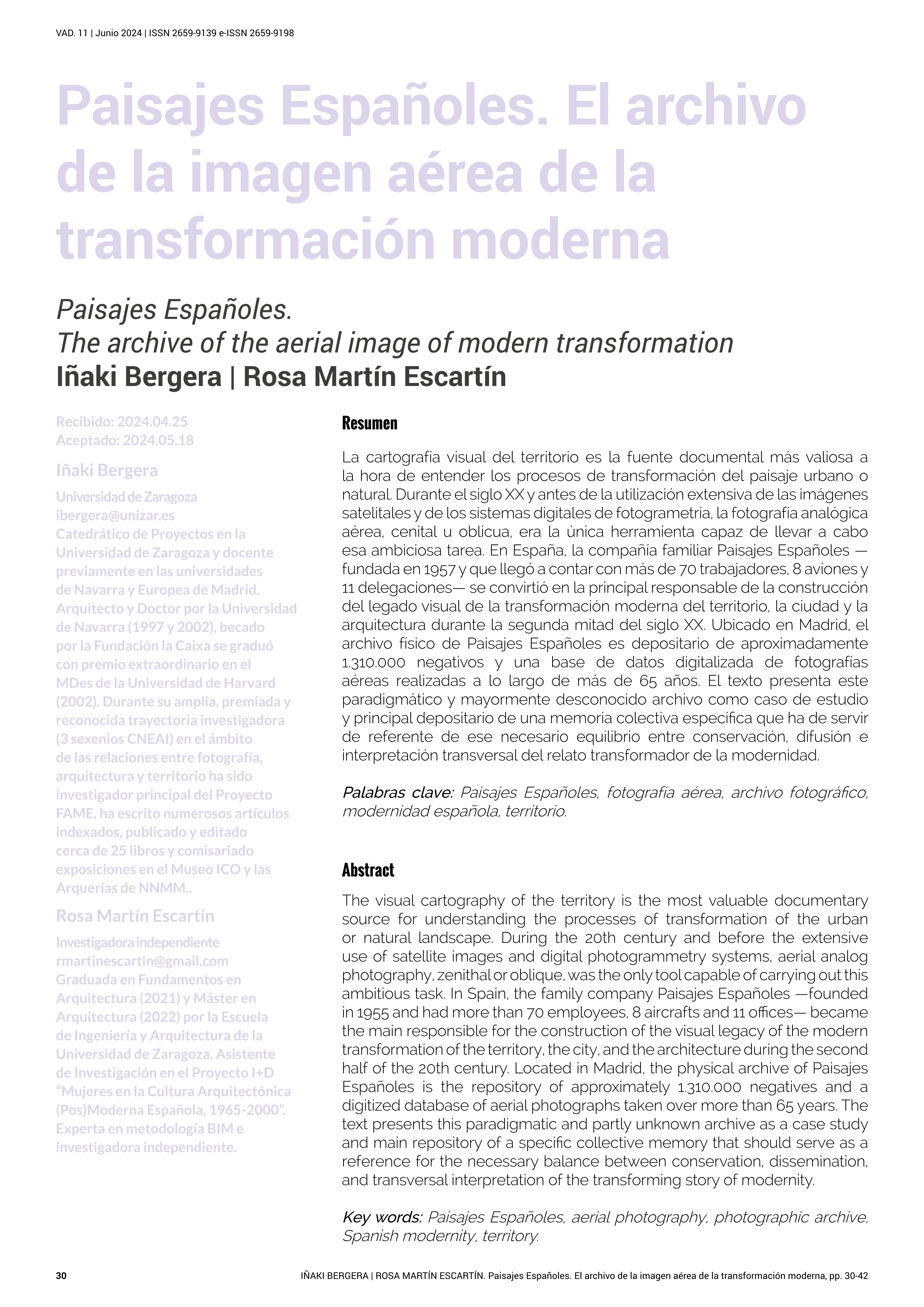 Paisajes Españoles. El archivo de la imagen aérea de la transformación moderna