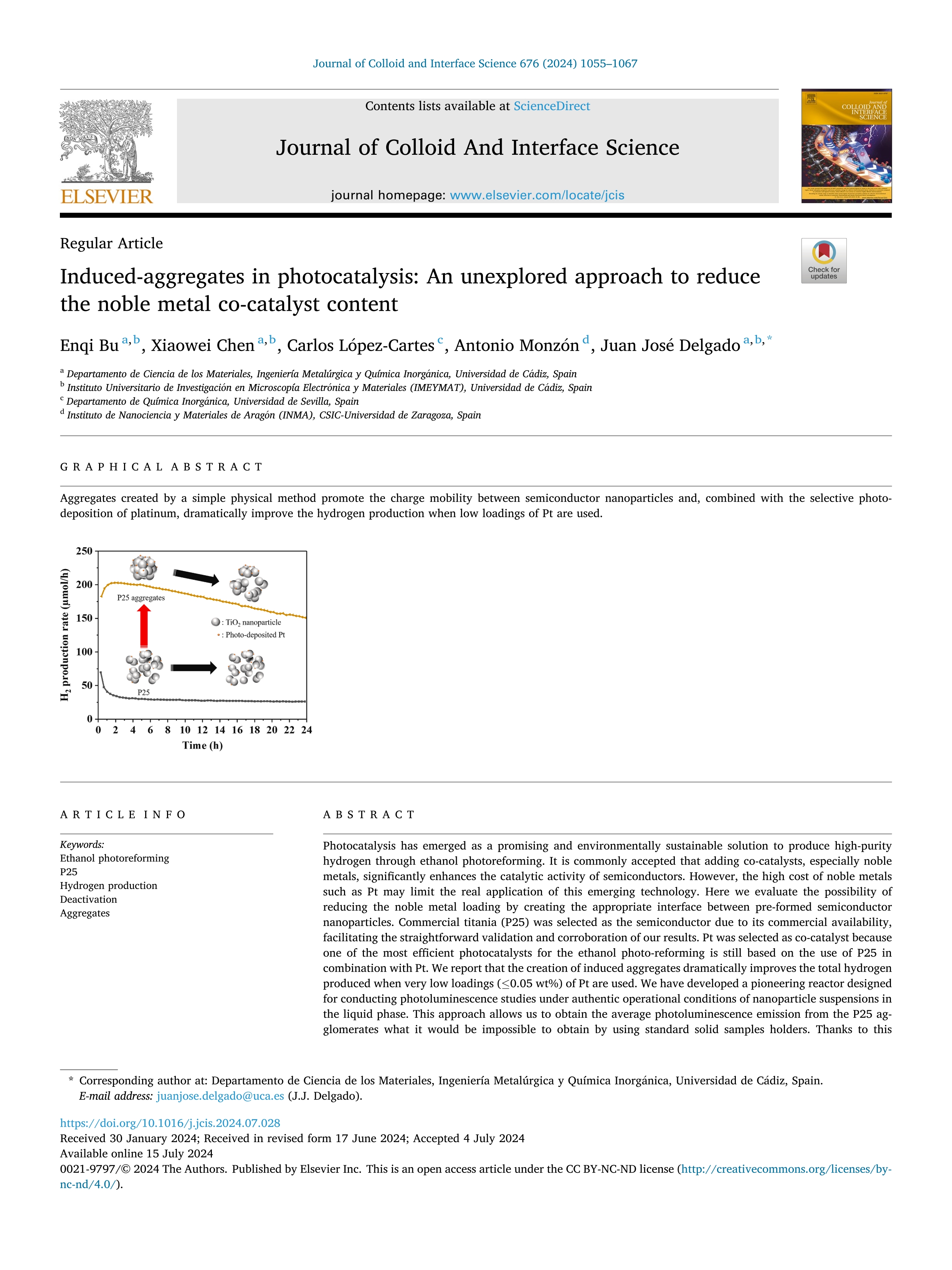 Induced-aggregates in photocatalysis: An unexplored approach to reduce the noble metal co-catalyst content