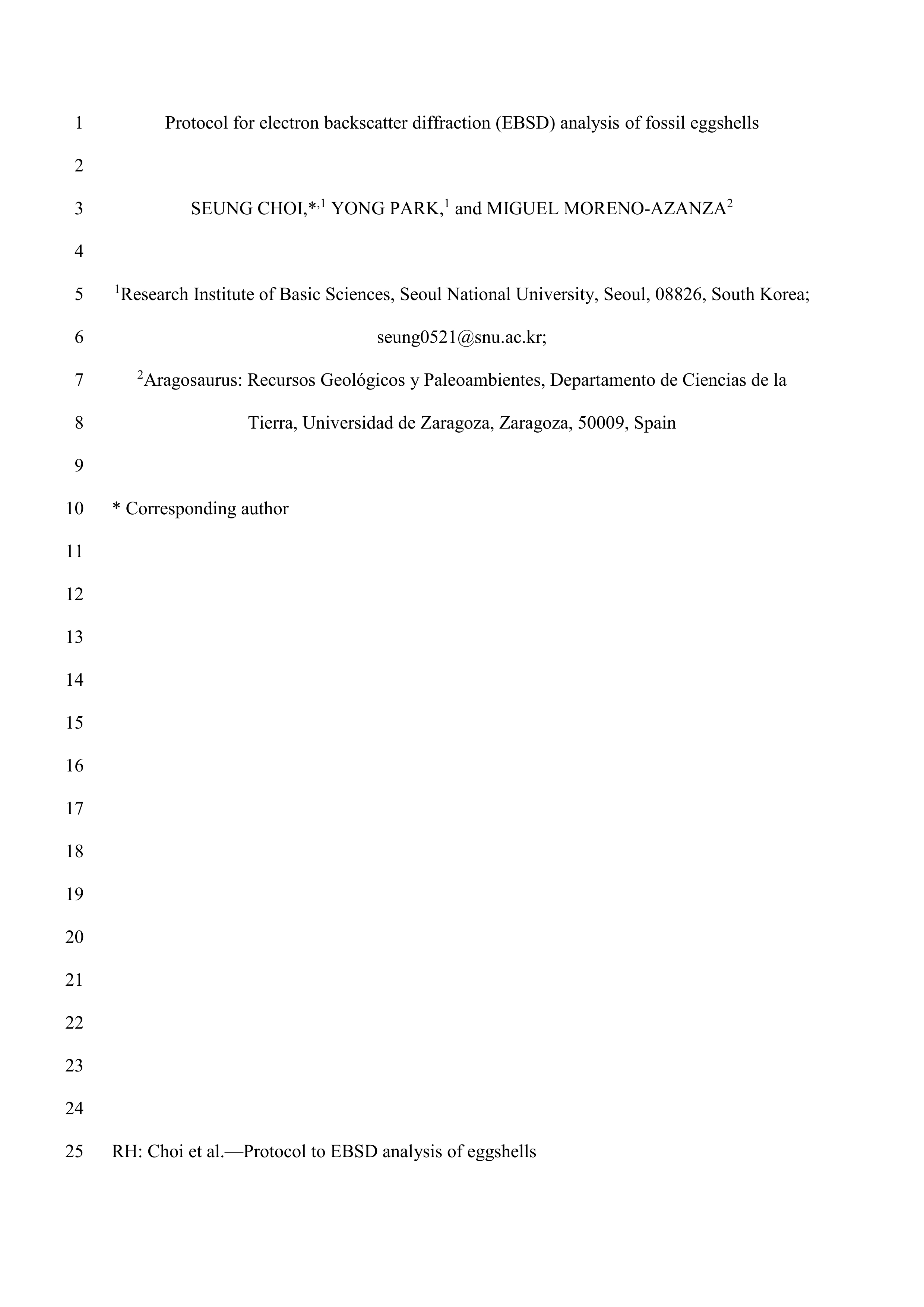 Protocol for electron backscatter diffraction (EBSD) analysis of fossil eggshells