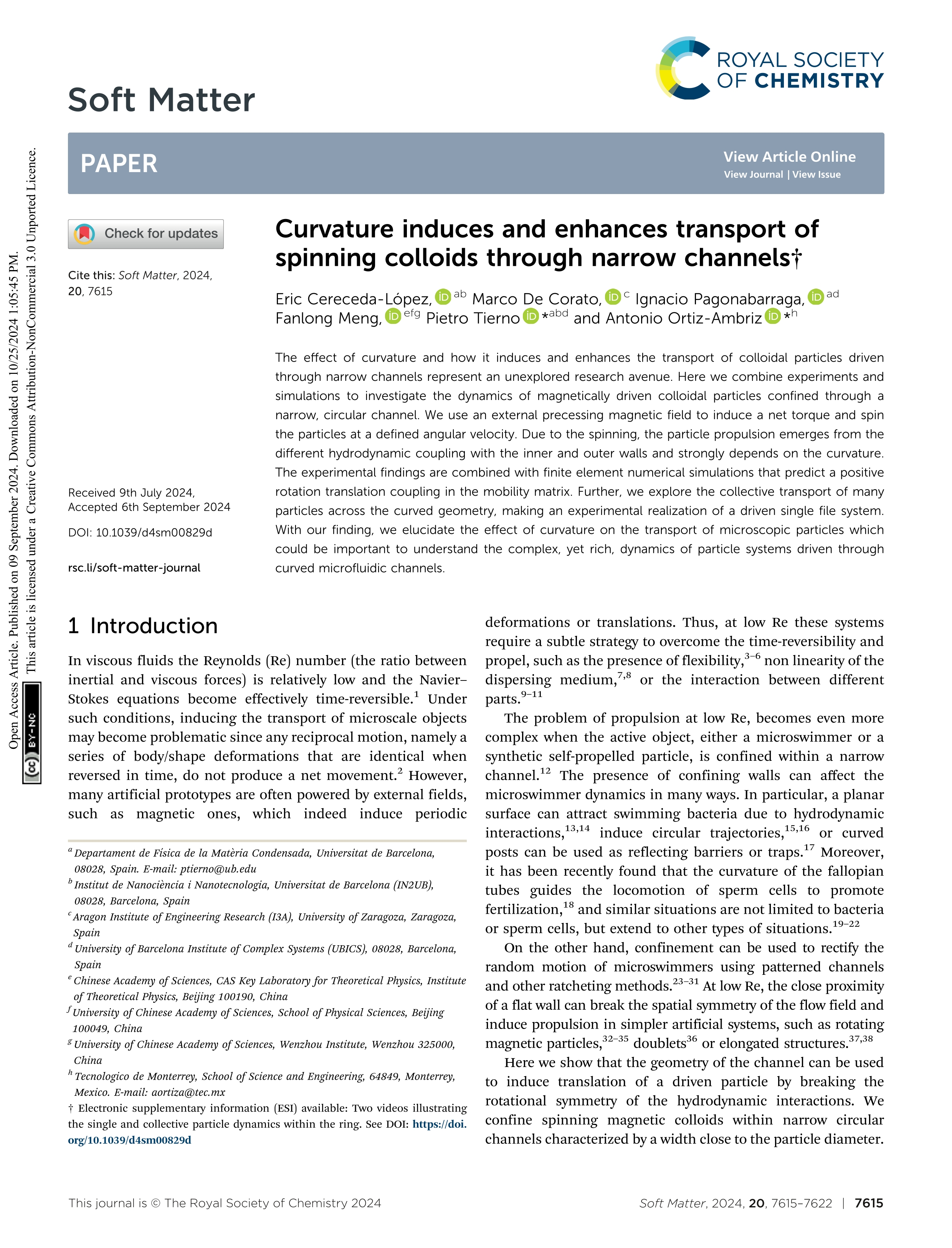 Curvature induces and enhances transport of spinning colloids through narrow channels