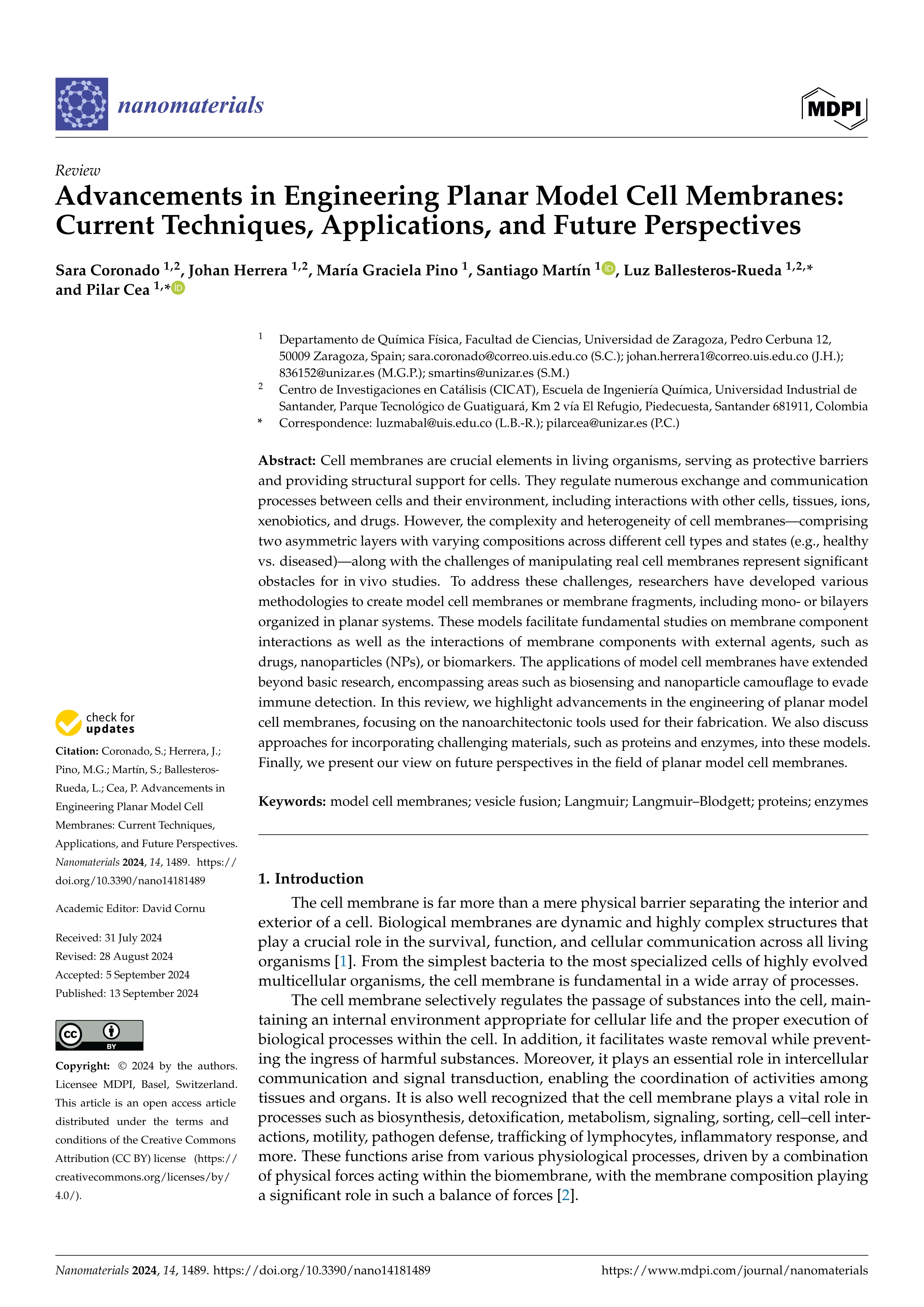 Advancements in engineering planar model cell membranes: current techniques, applications, and future perspectives