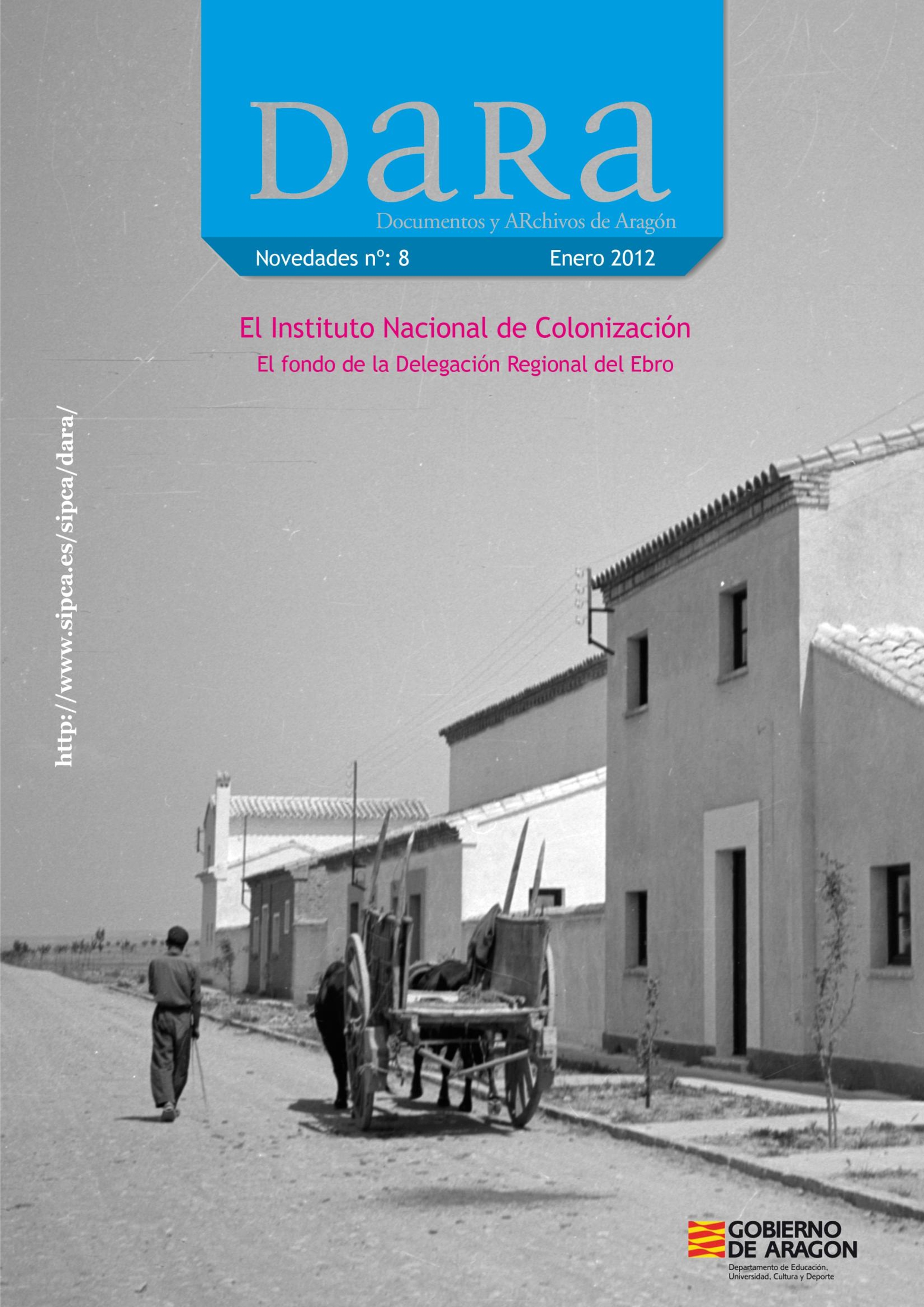 El Instituto Nacional de Colonización. El fondo de la Delegación Regional del Ebro