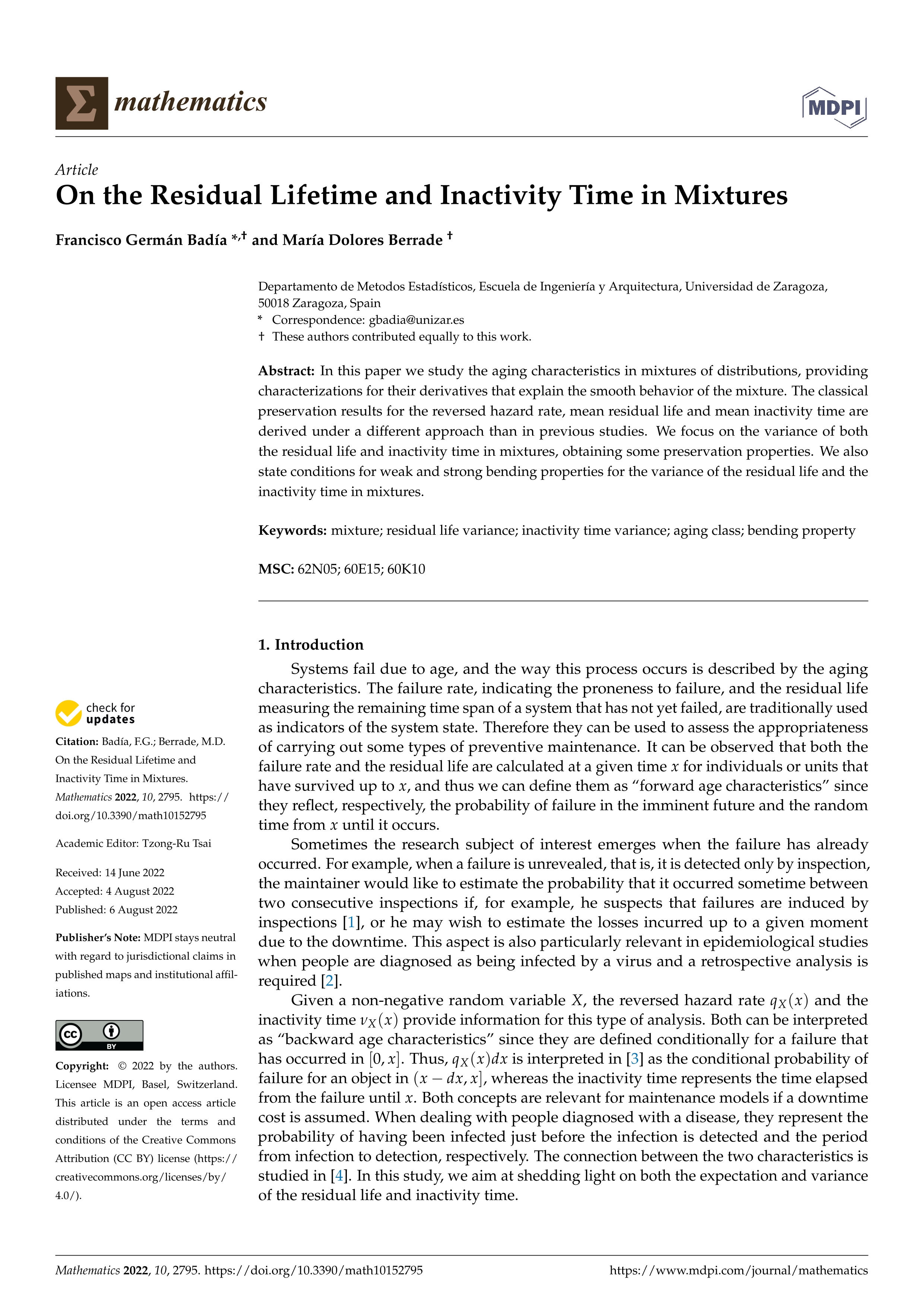 On the Residual Lifetime and Inactivity Time in Mixtures