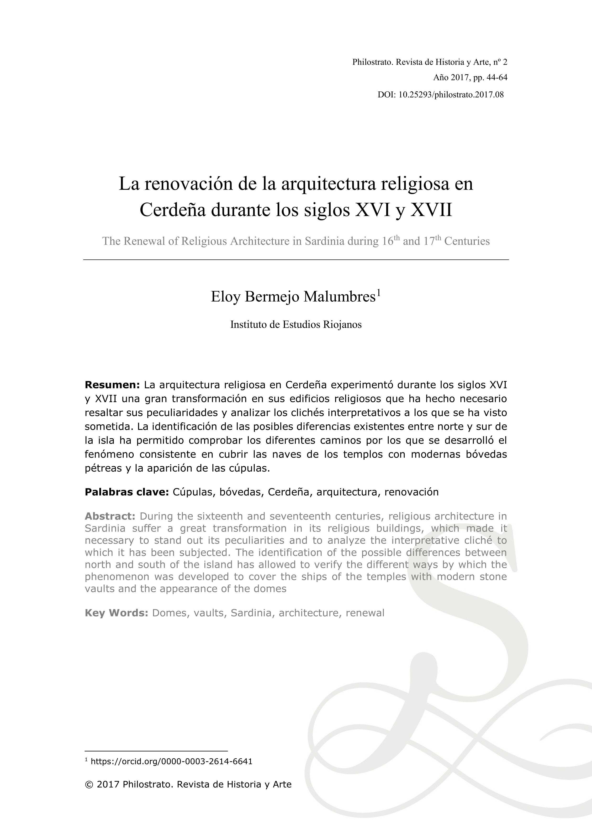 La renovación de la arquitectura religiosa en Cerdeña durante los siglos XVI Y XVII