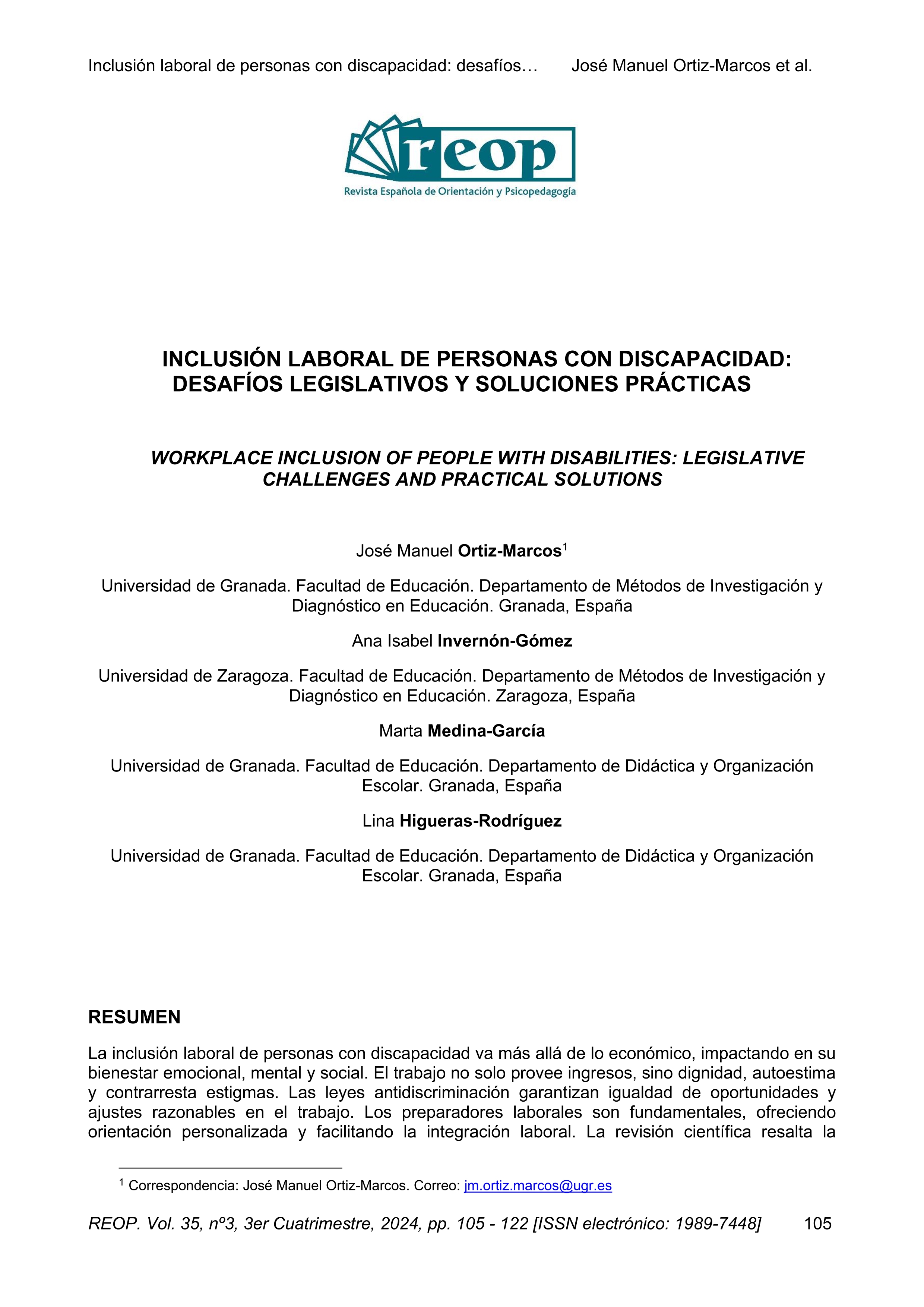 Inclusión laboral de personas con discapacidad: desafíos legislativos y soluciones prácticas