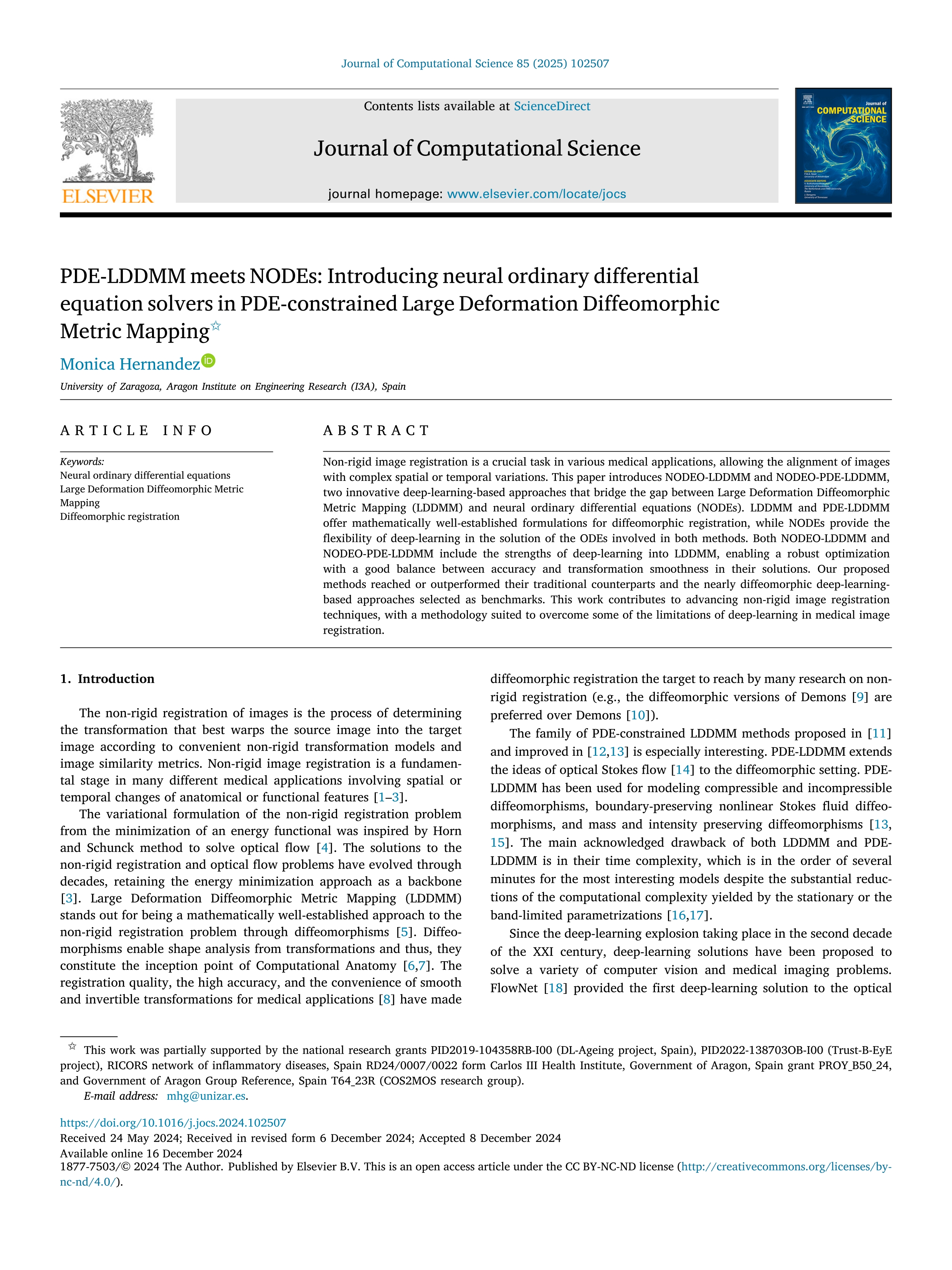 PDE-LDDMM meets NODEs: Introducing neural ordinary differential equation solvers in PDE-constrained Large Deformation Diffeomorphic Metric Mapping