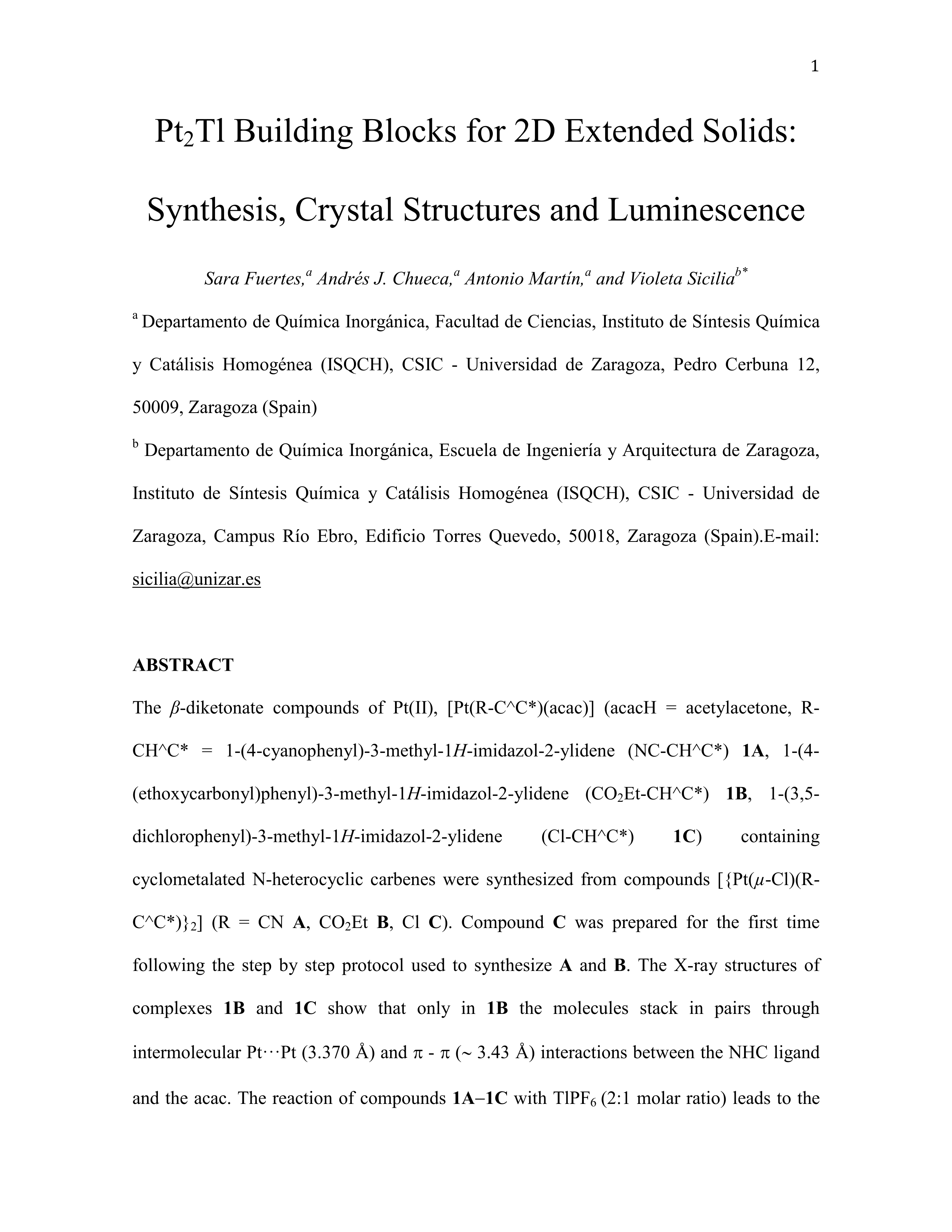 Pt2Tl Building Blocks for Two-Dimensional Extended Solids: Synthesis, Crystal Structures, and Luminescence