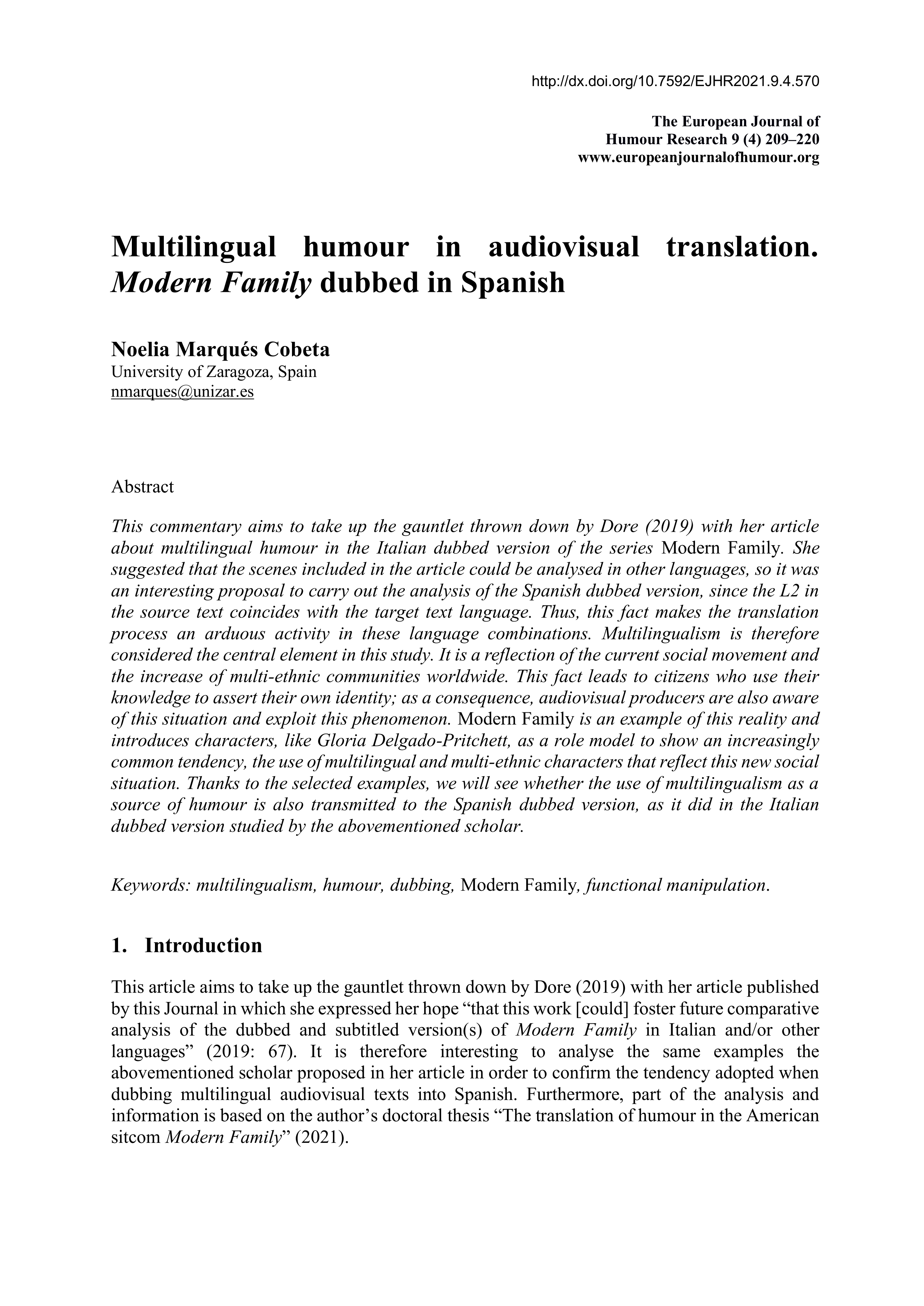 Multilingual humour in audiovisual translation