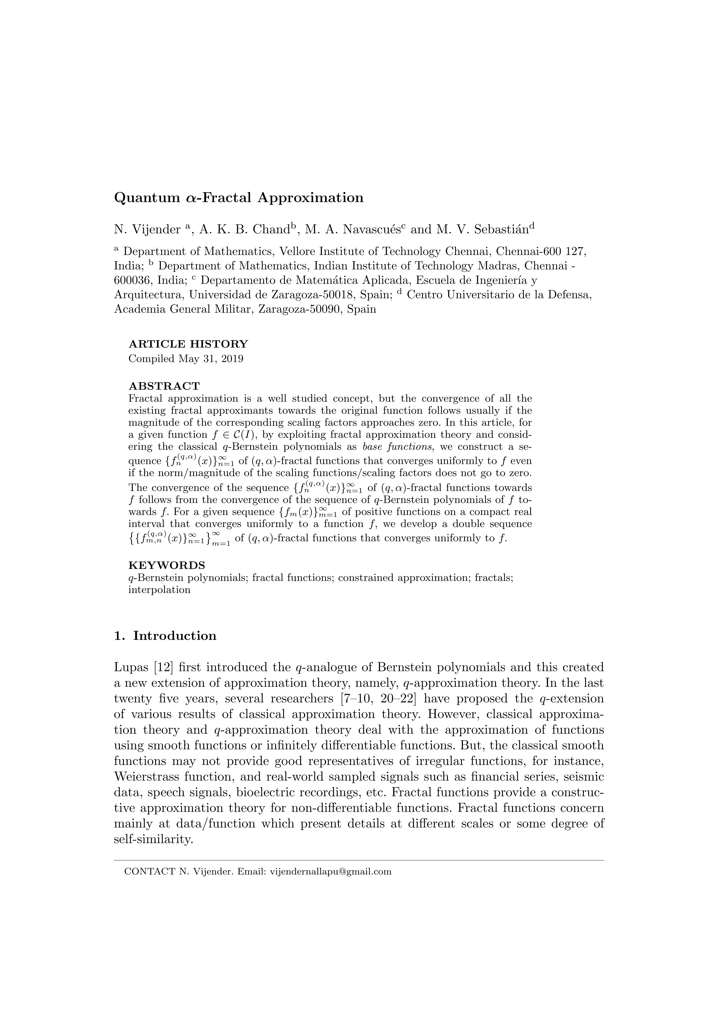 Quantum alpha-fractal approximation