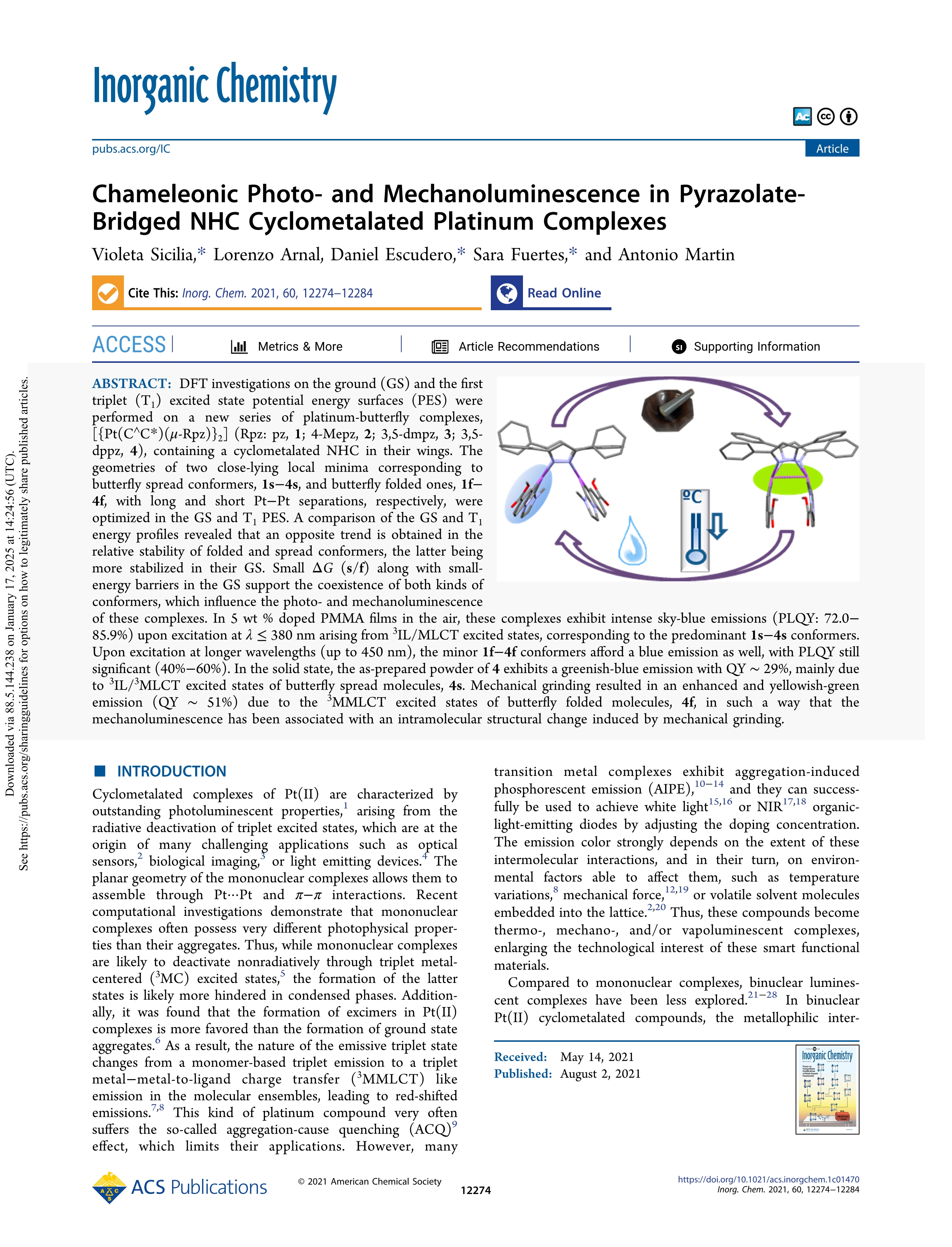 Chameleonic Photo- and Mechanoluminescence in Pyrazolate-Bridged NHC Cyclometalated Platinum Complexes