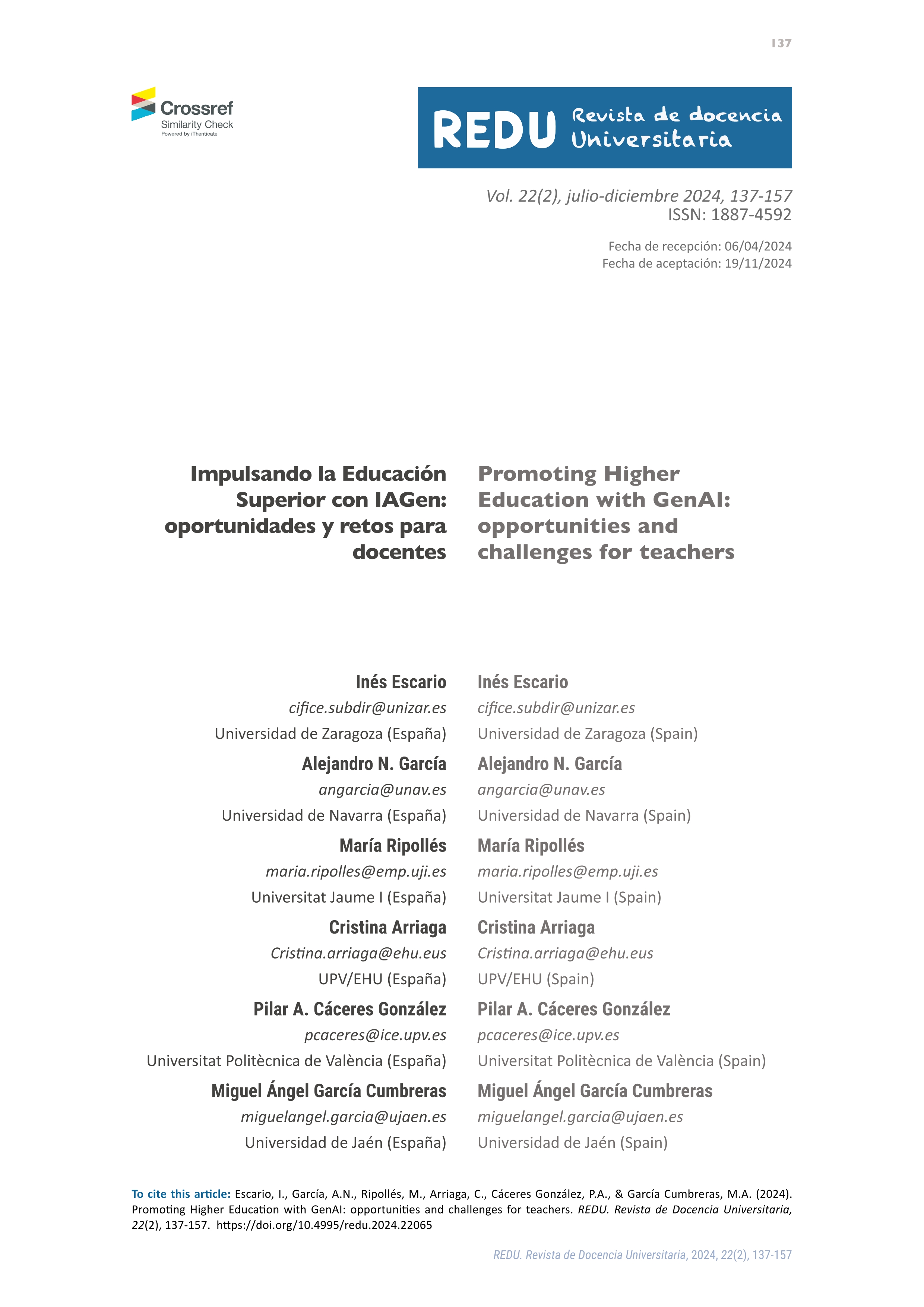 Impulsando la Educación Superior con IAGen: oportunidades y retos para docentes