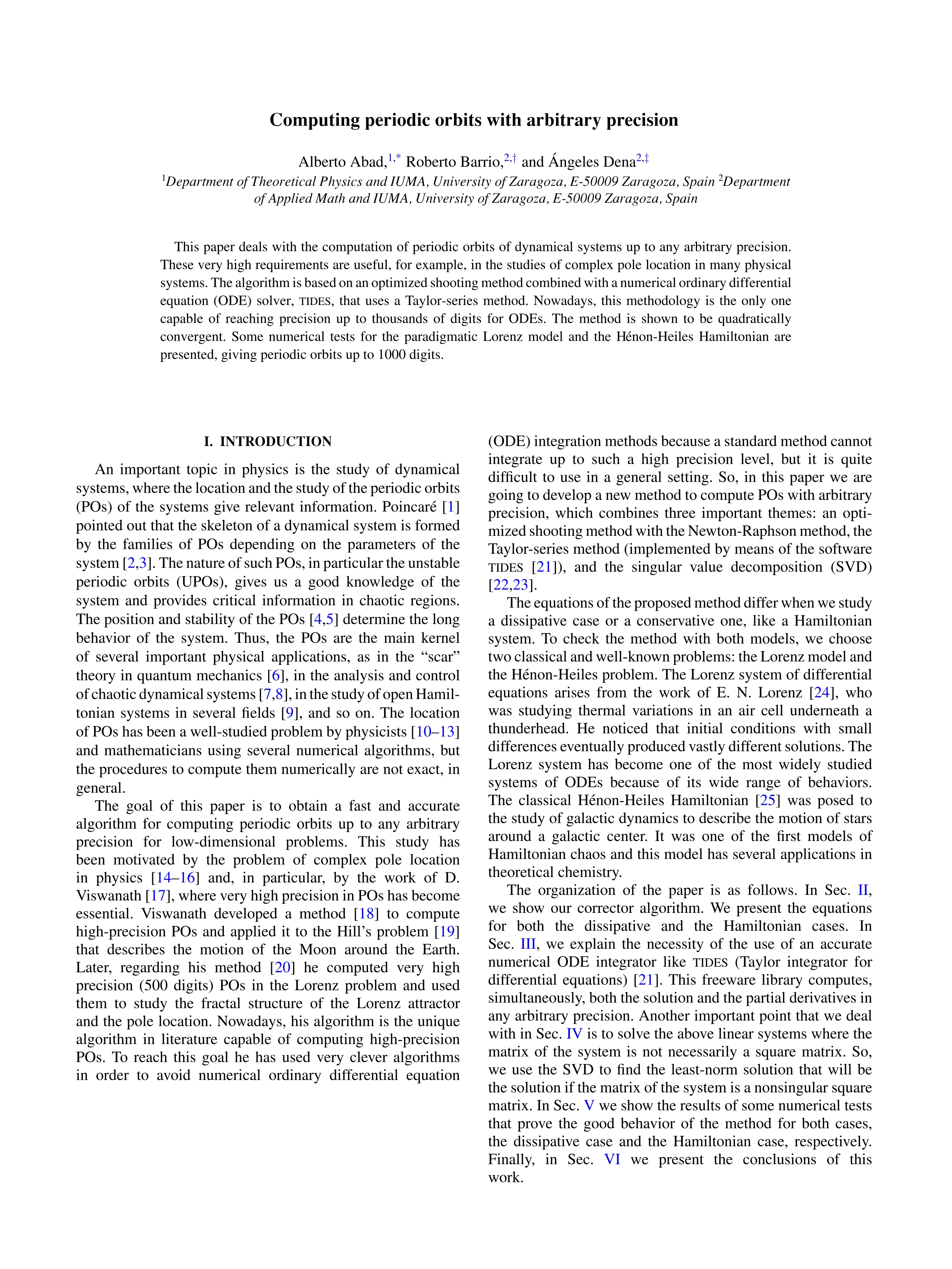 Computing periodic orbits with arbitrary precision