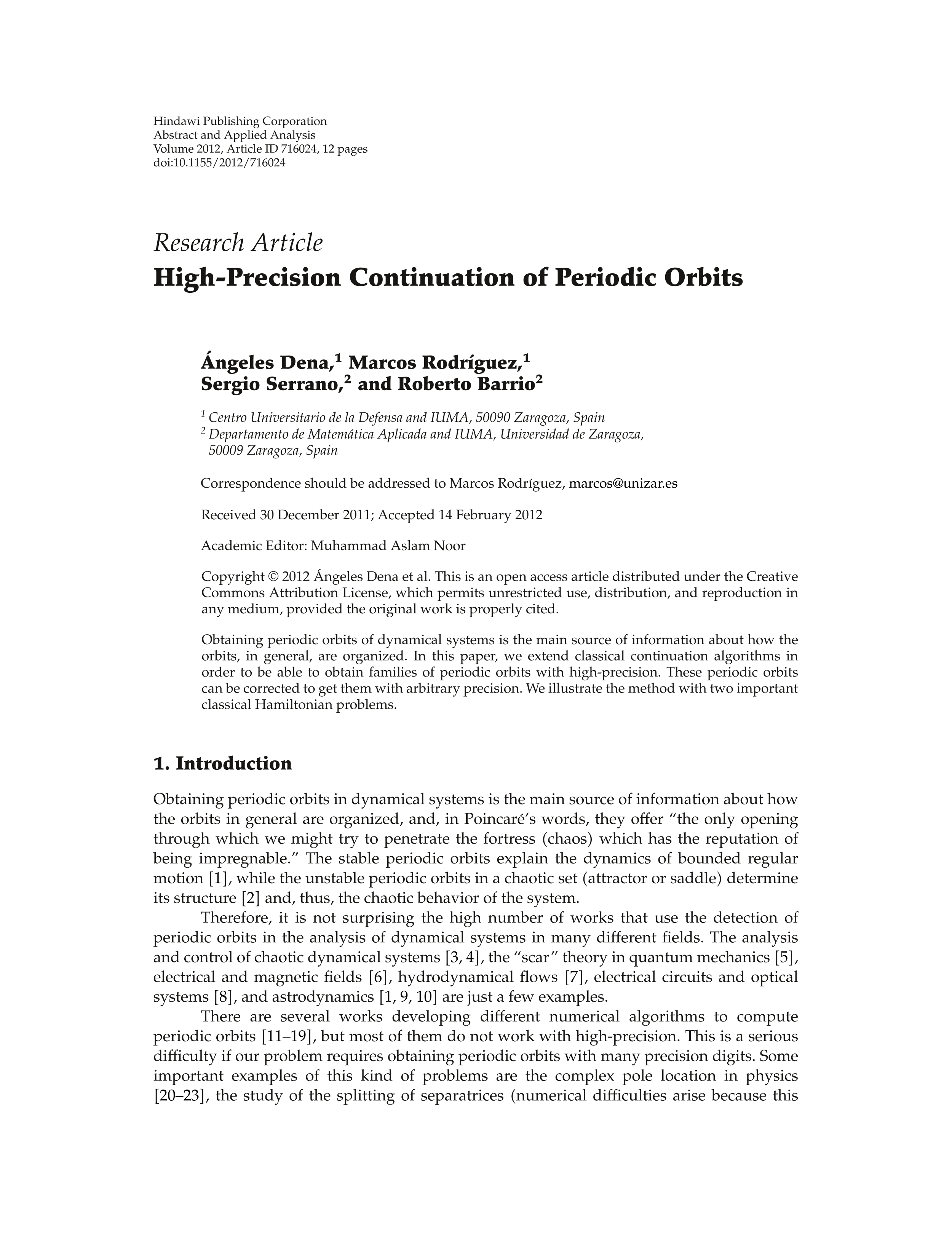 High-Precision Continuation of Periodic Orbits