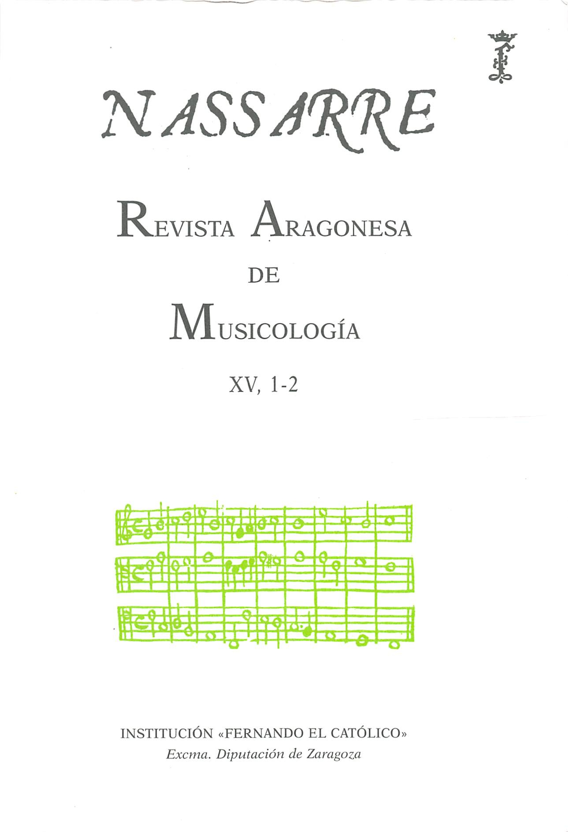 Aportación documental para la historia de la música en Aragón en el último tercio del siglo XV: VI