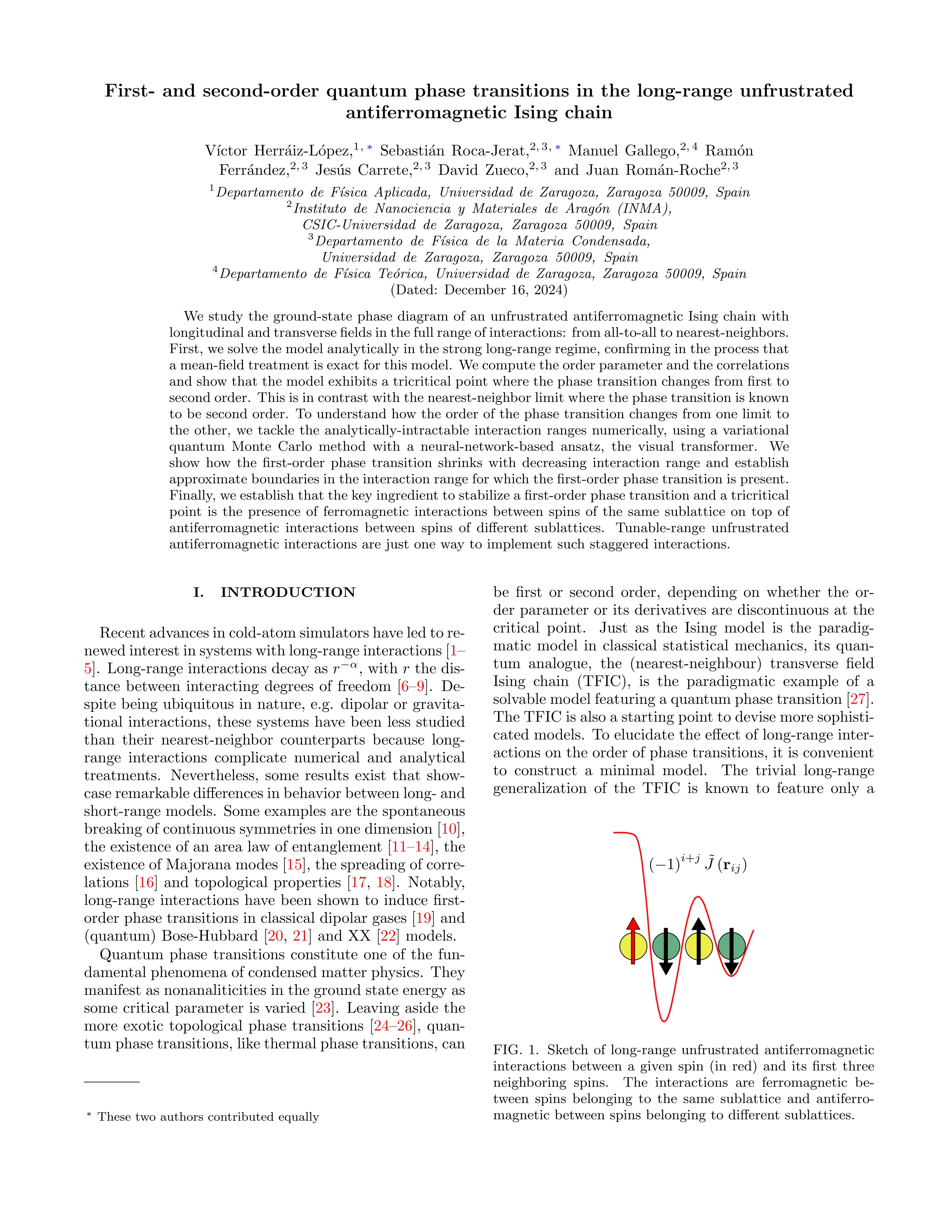 First- and second-order quantum phase transitions in the long-range unfrustrated antiferromagnetic Ising chain