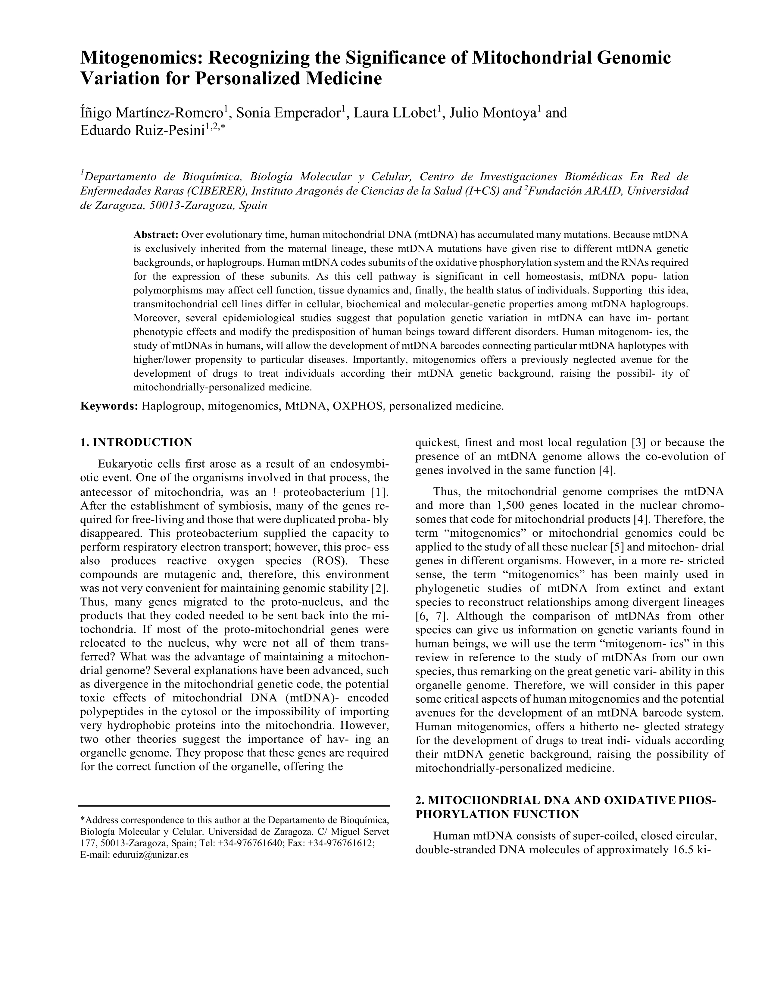New MT-ND1 pathologic mutation for Leber hereditary optic neuropathy
