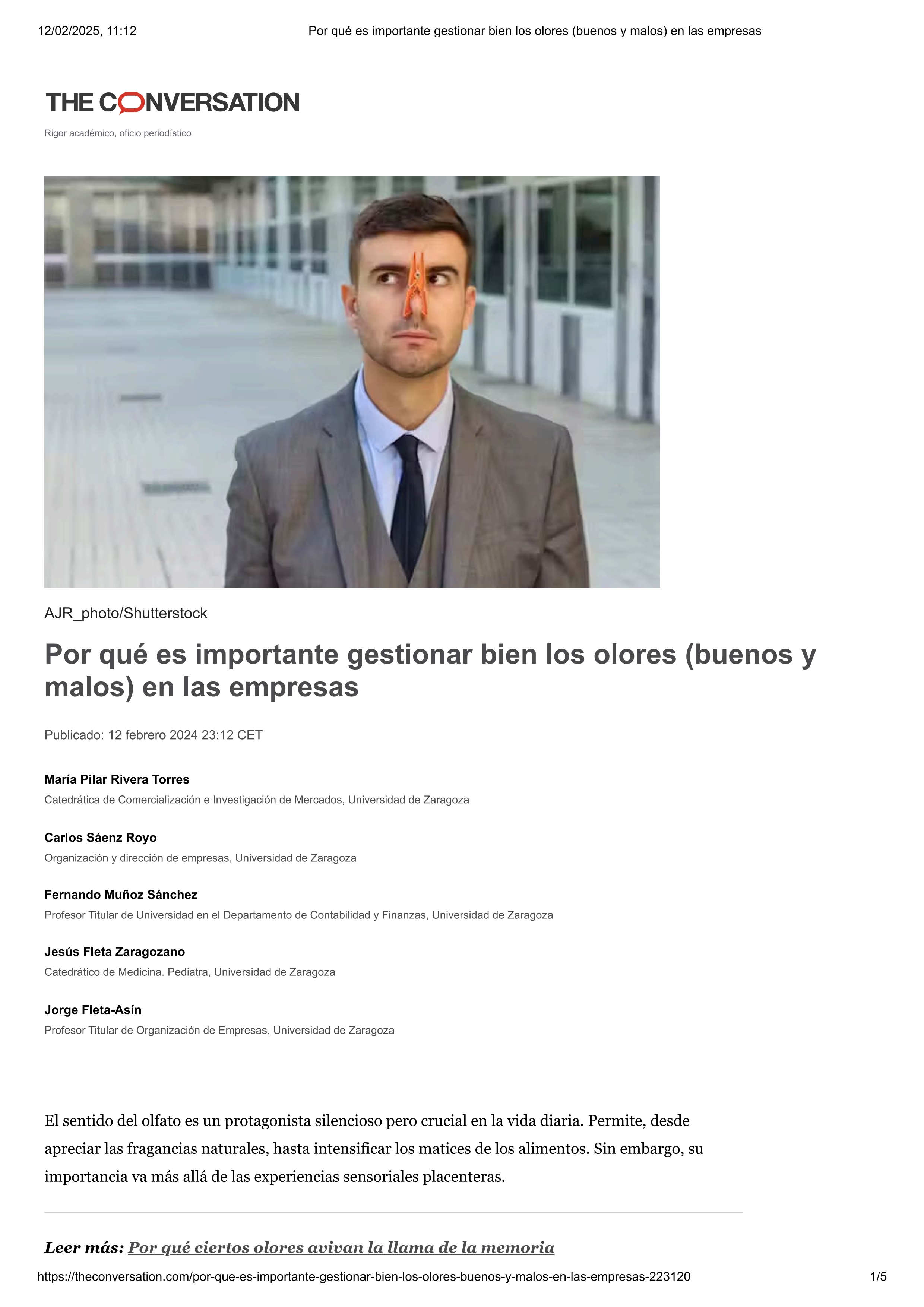 Por qué es importante gestionar bien los olores (buenos y malos) en las empresas