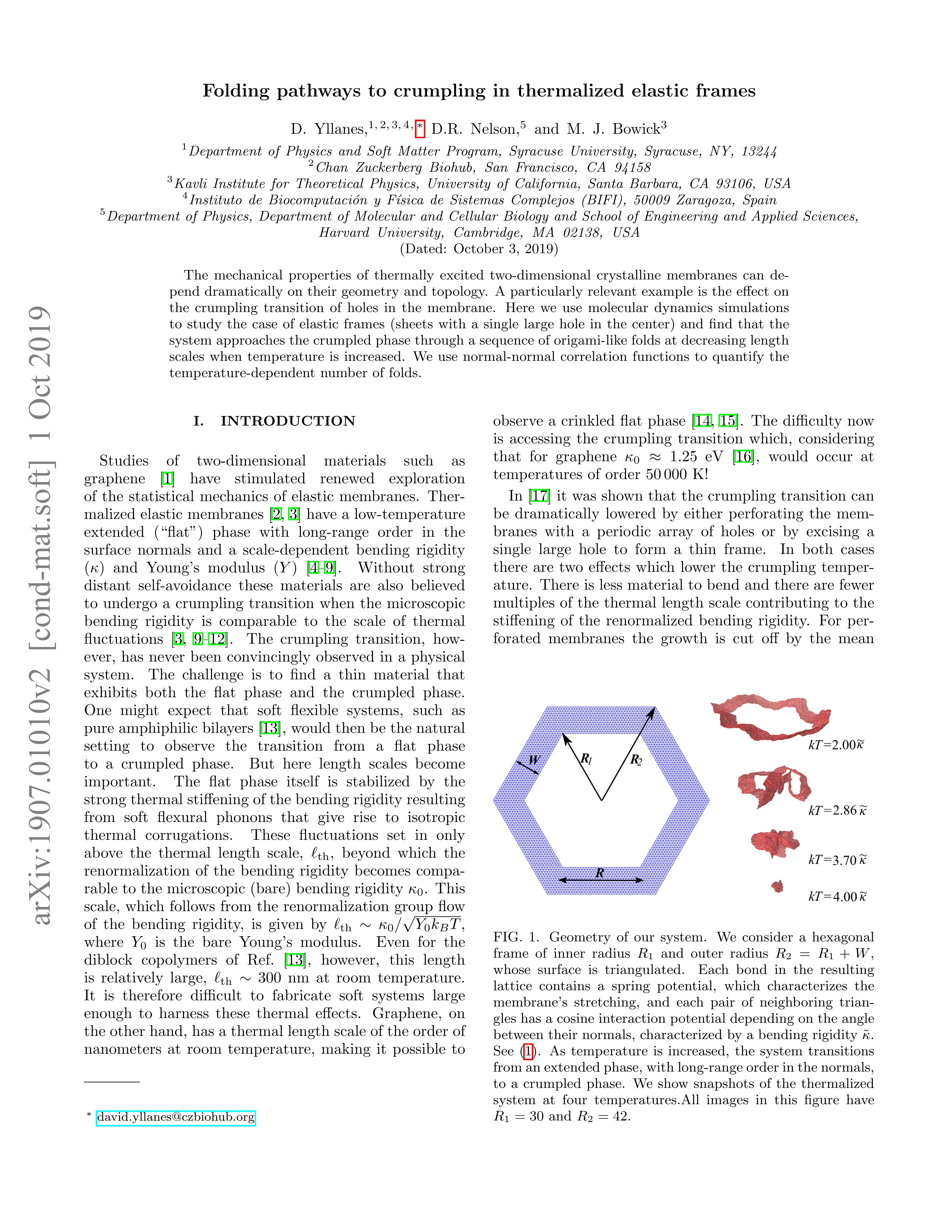 Folding pathways to crumpling in thermalized elastic frames