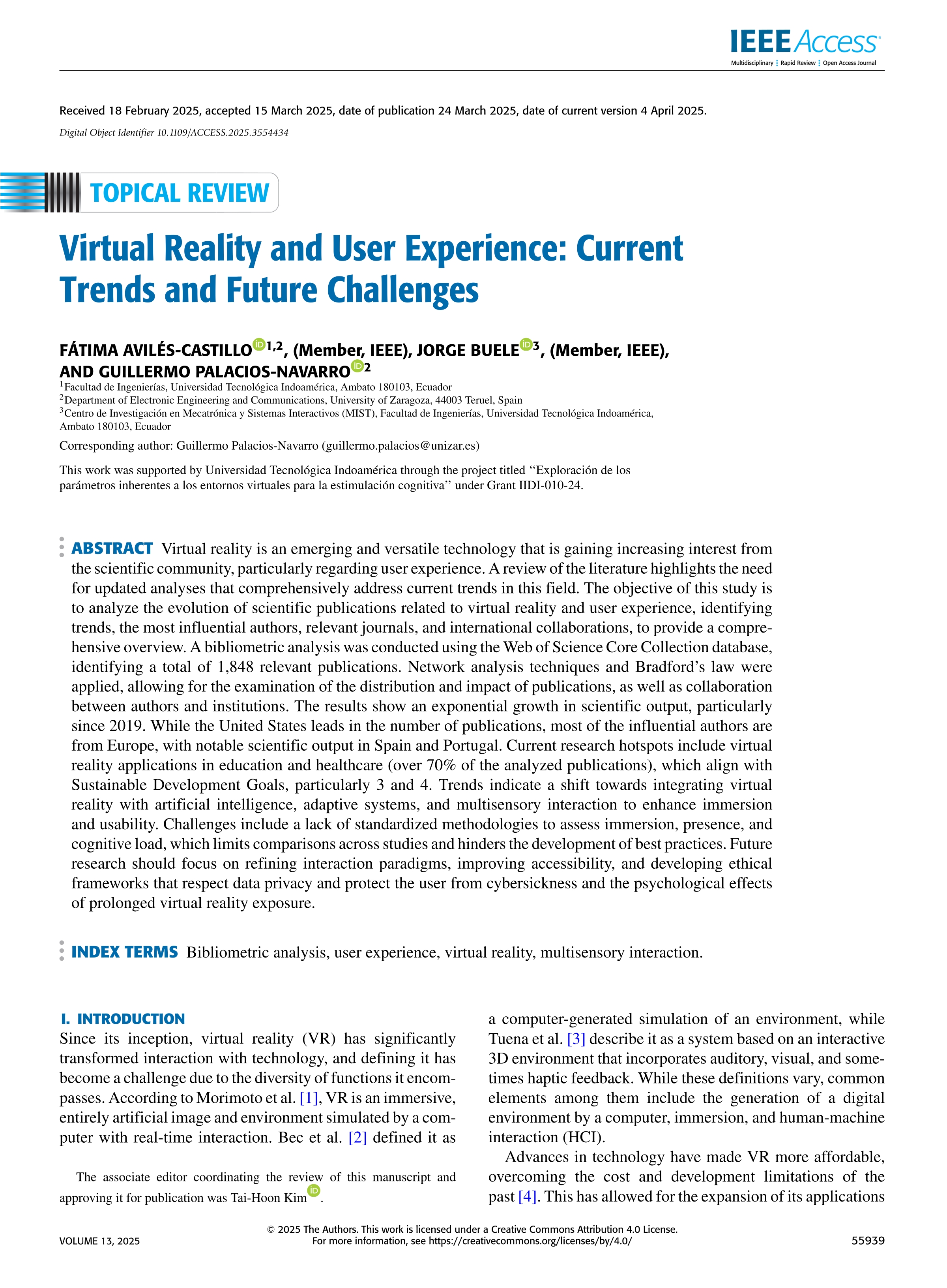 Virtual Reality and User Experience: Current Trends and Future Challenges