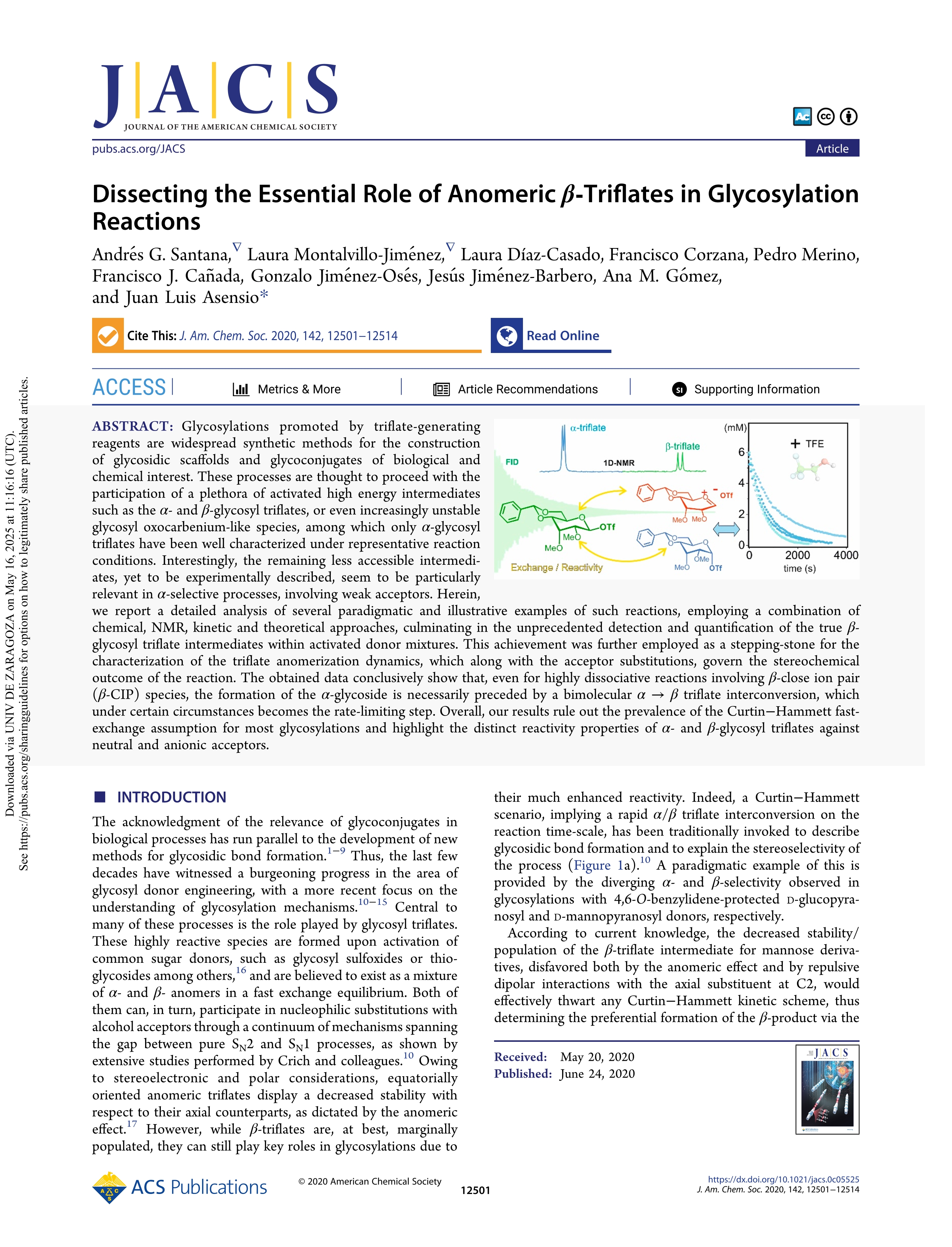 Dissecting the Essential Role of Anomeric ß-Triflates in Glycosylation Reactions