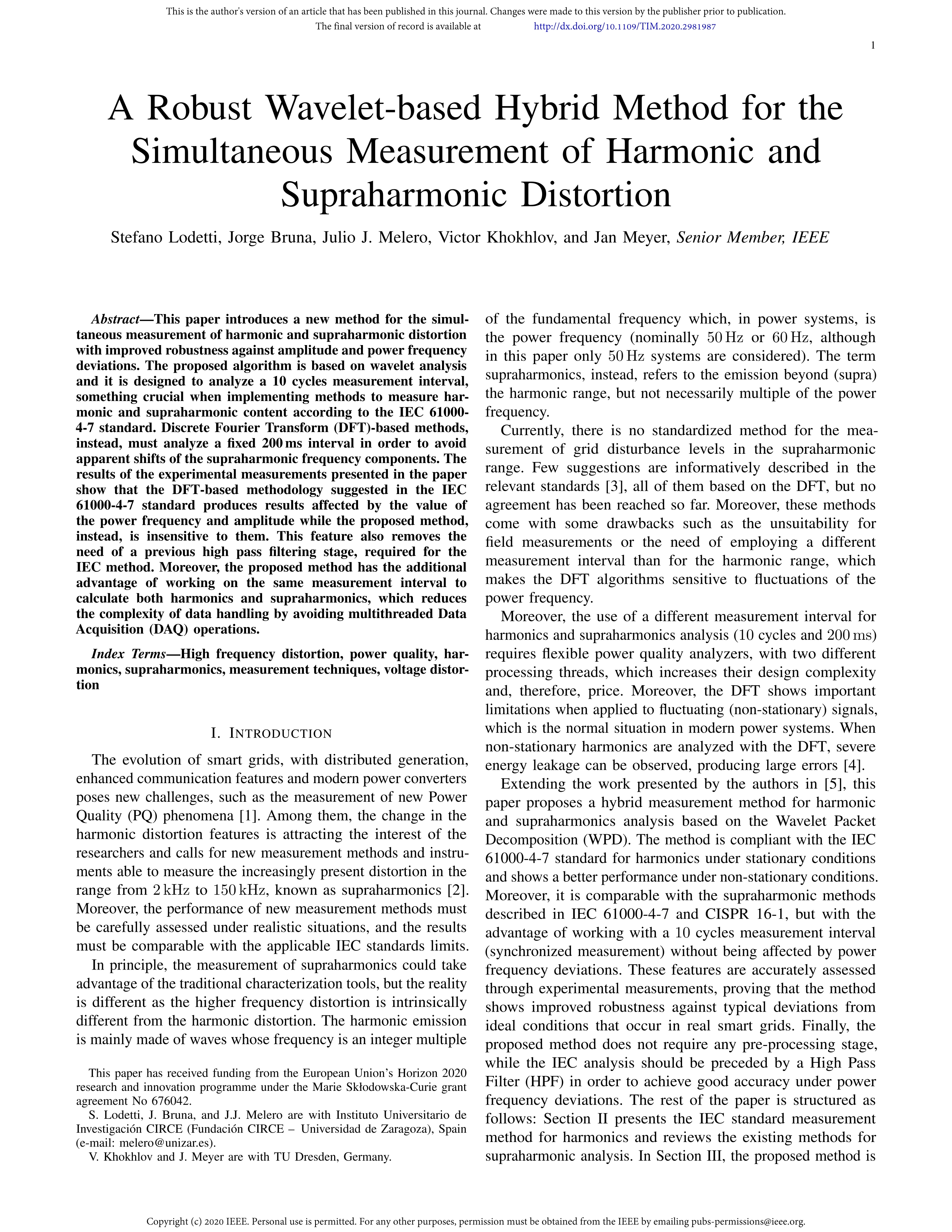 A robust measurement method for supraharmonics under power frequency deviations