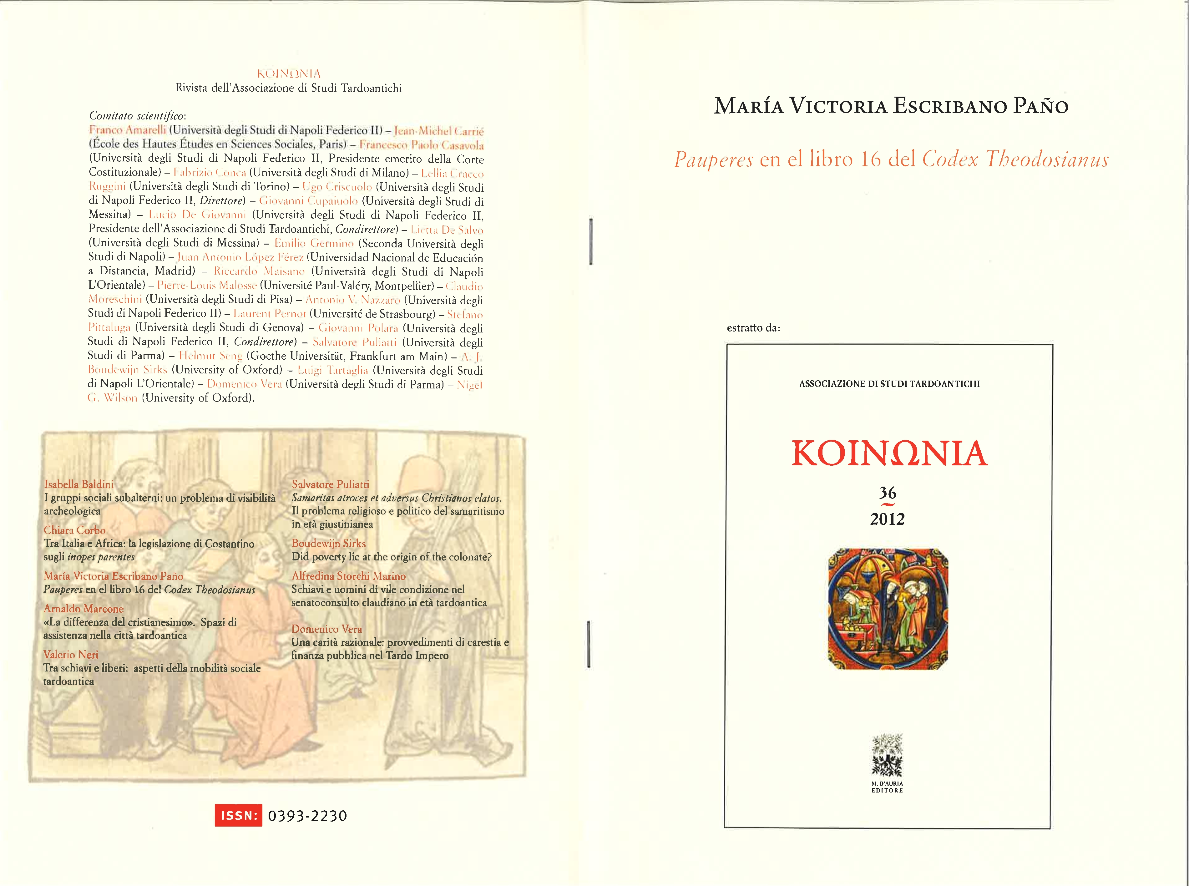 Pauperes en el  libro XVI del Codex Theodosianus