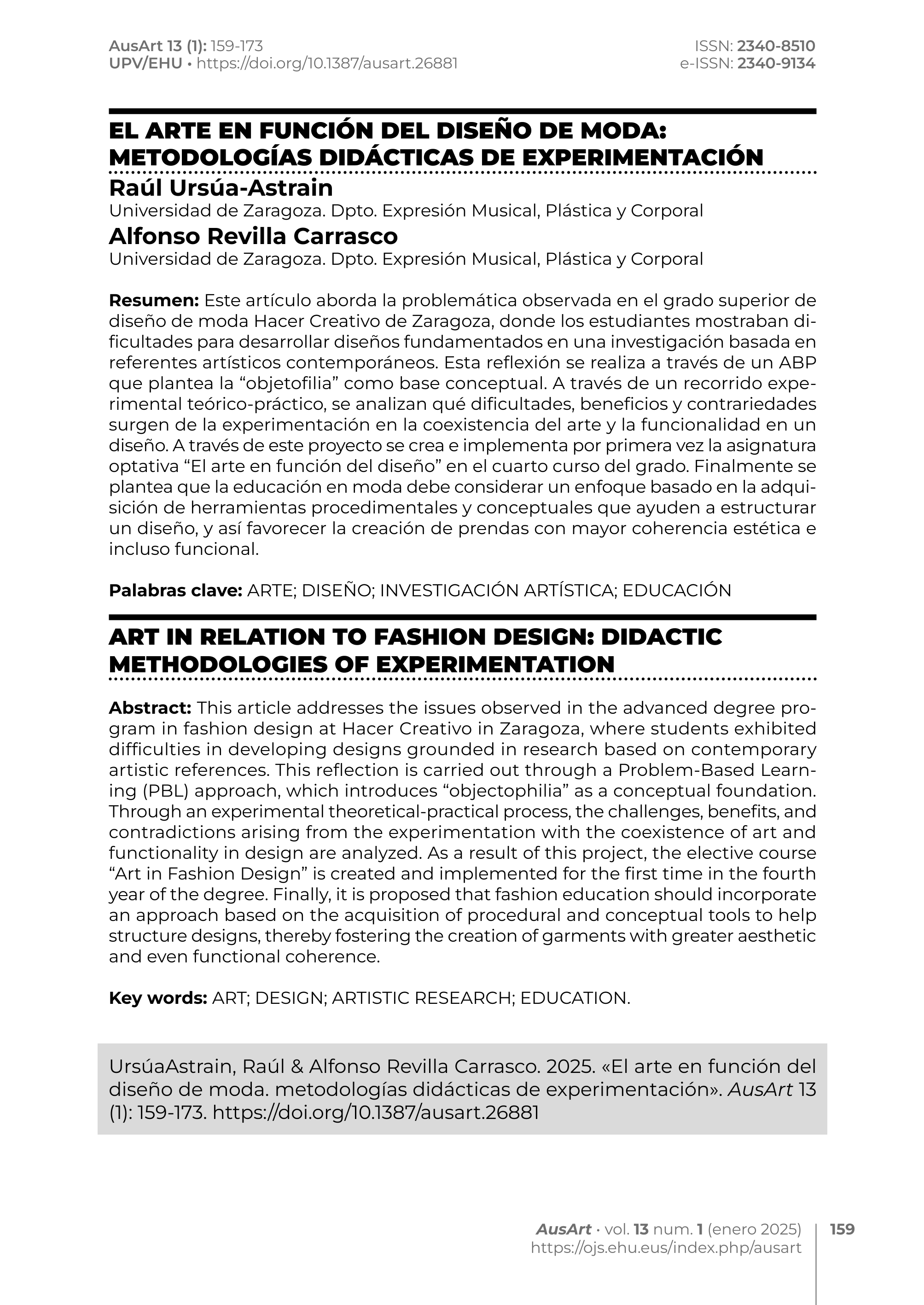 Arte en función del diseño de moda