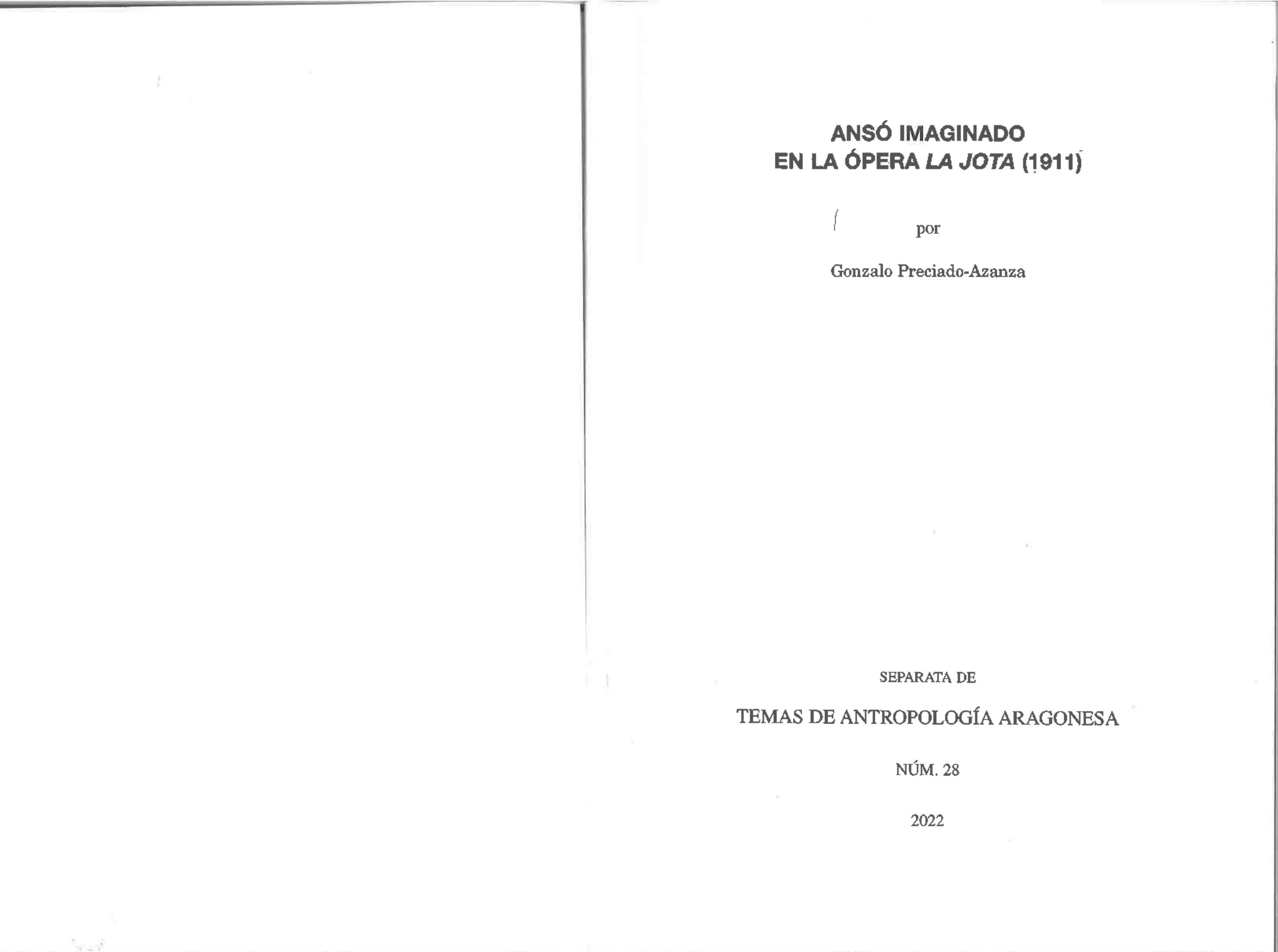 Ansó imaginado en la ópera La jota (1911)