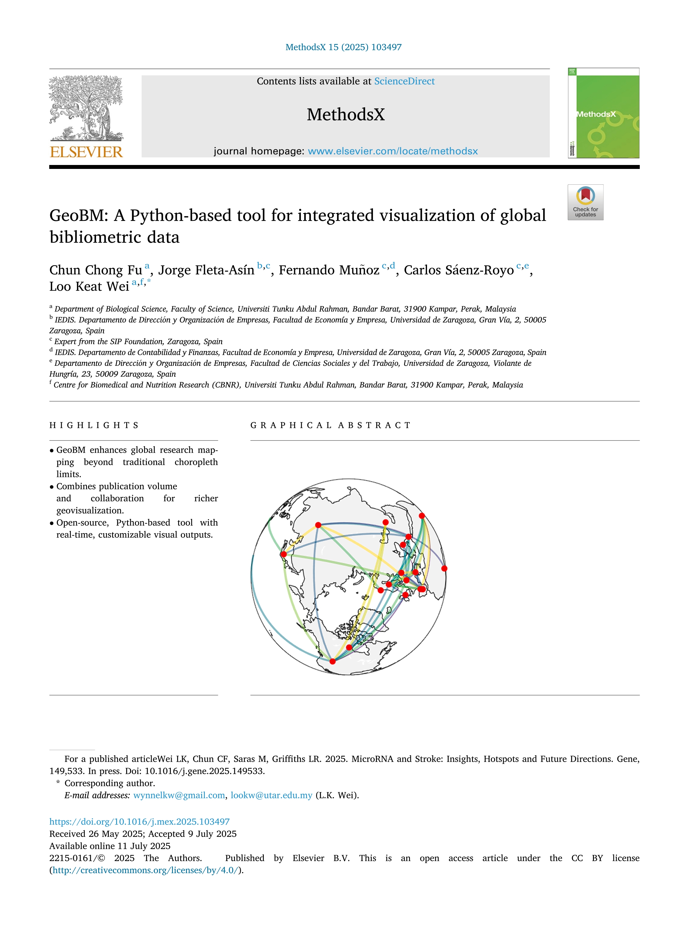 GeoBM: A Python-based tool for integrated visualization of global bibliometric data