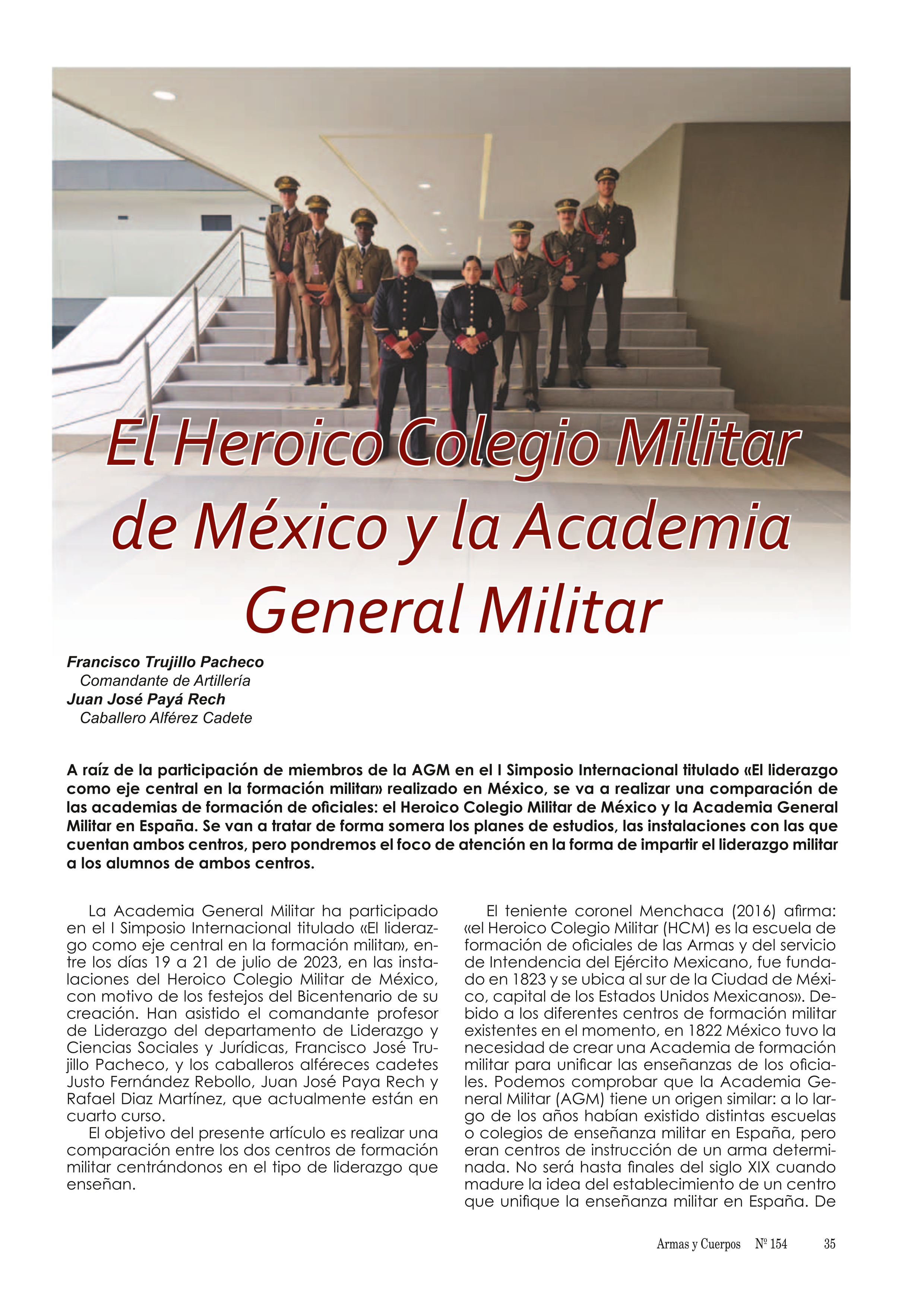 El Heroico Colegio Militar de México y la Academia General Militar