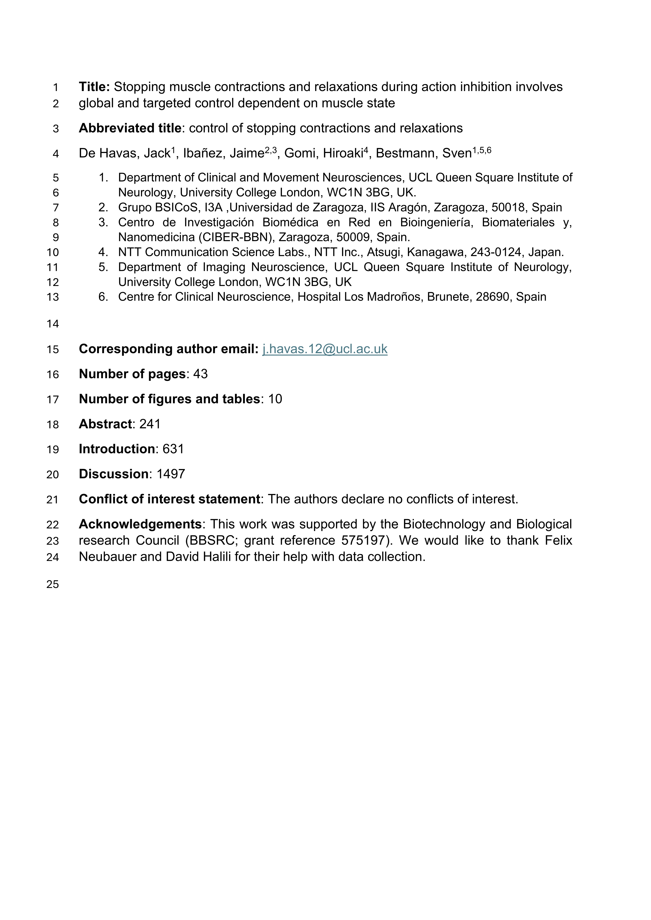 Stopping muscle contractions and relaxations during action inhibition involves global and targeted control dependent on muscle state