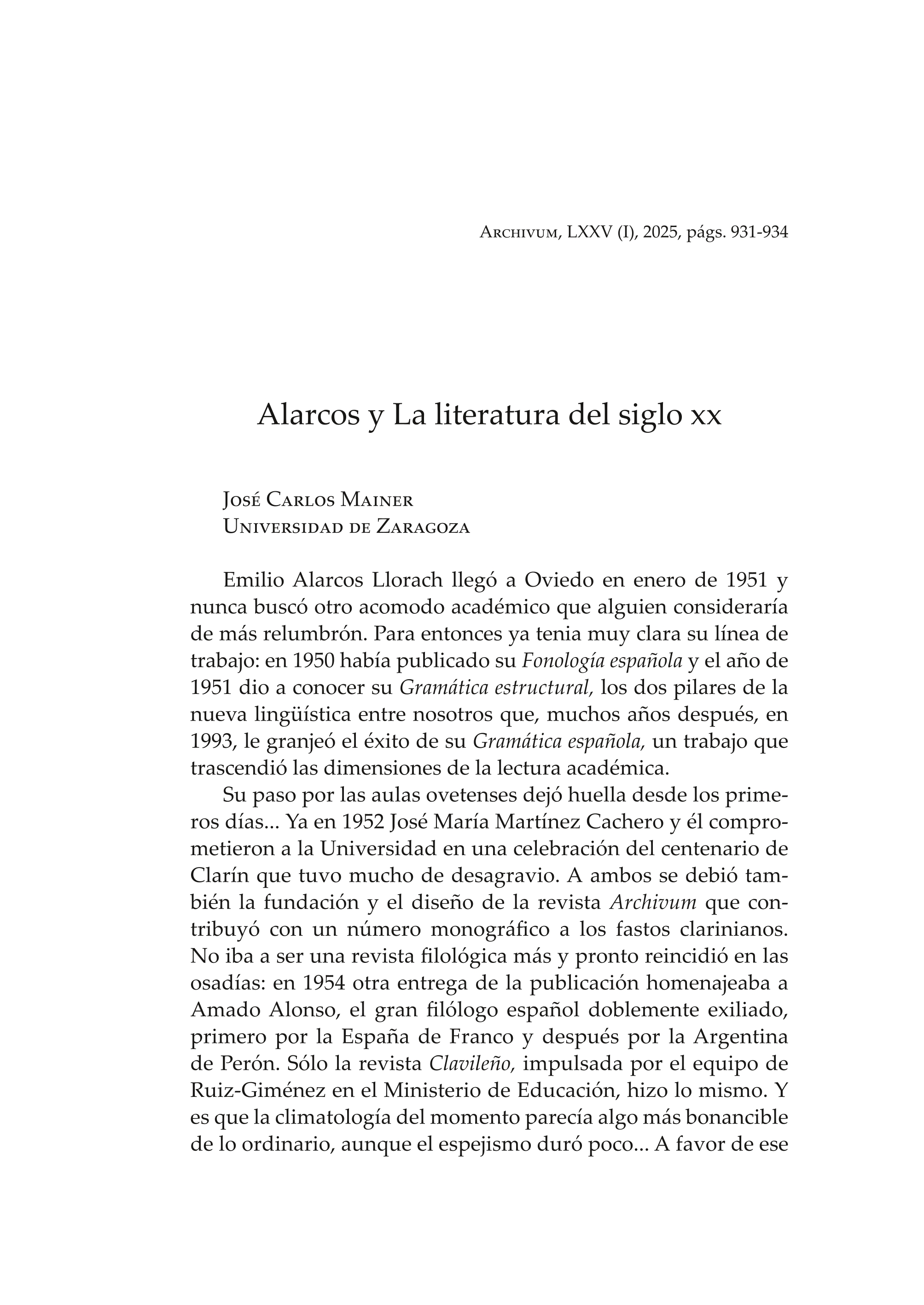 Alarcos y la literatura del siglo XX