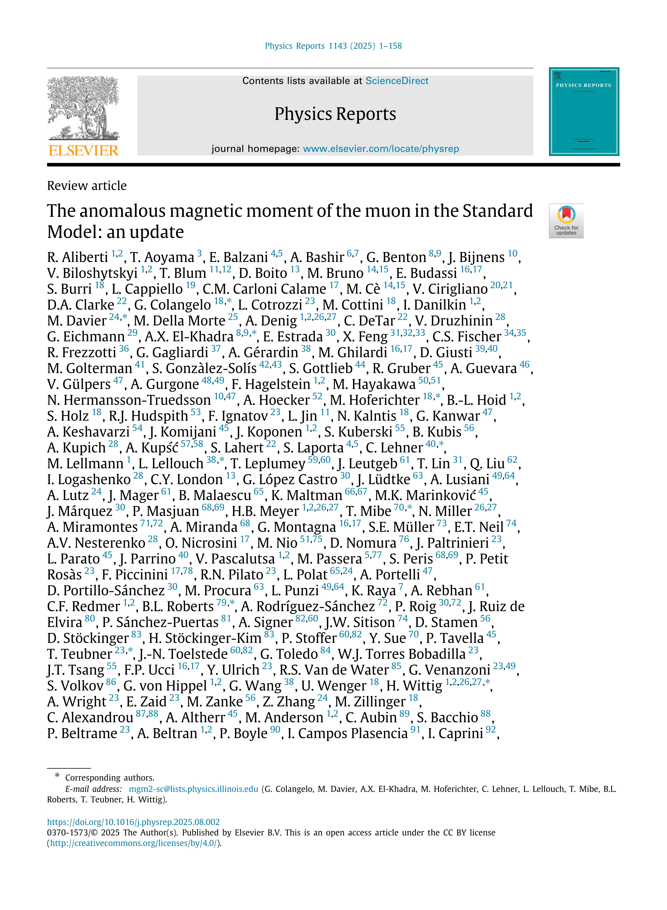 The anomalous magnetic moment of the muon in the Standard Model: an update