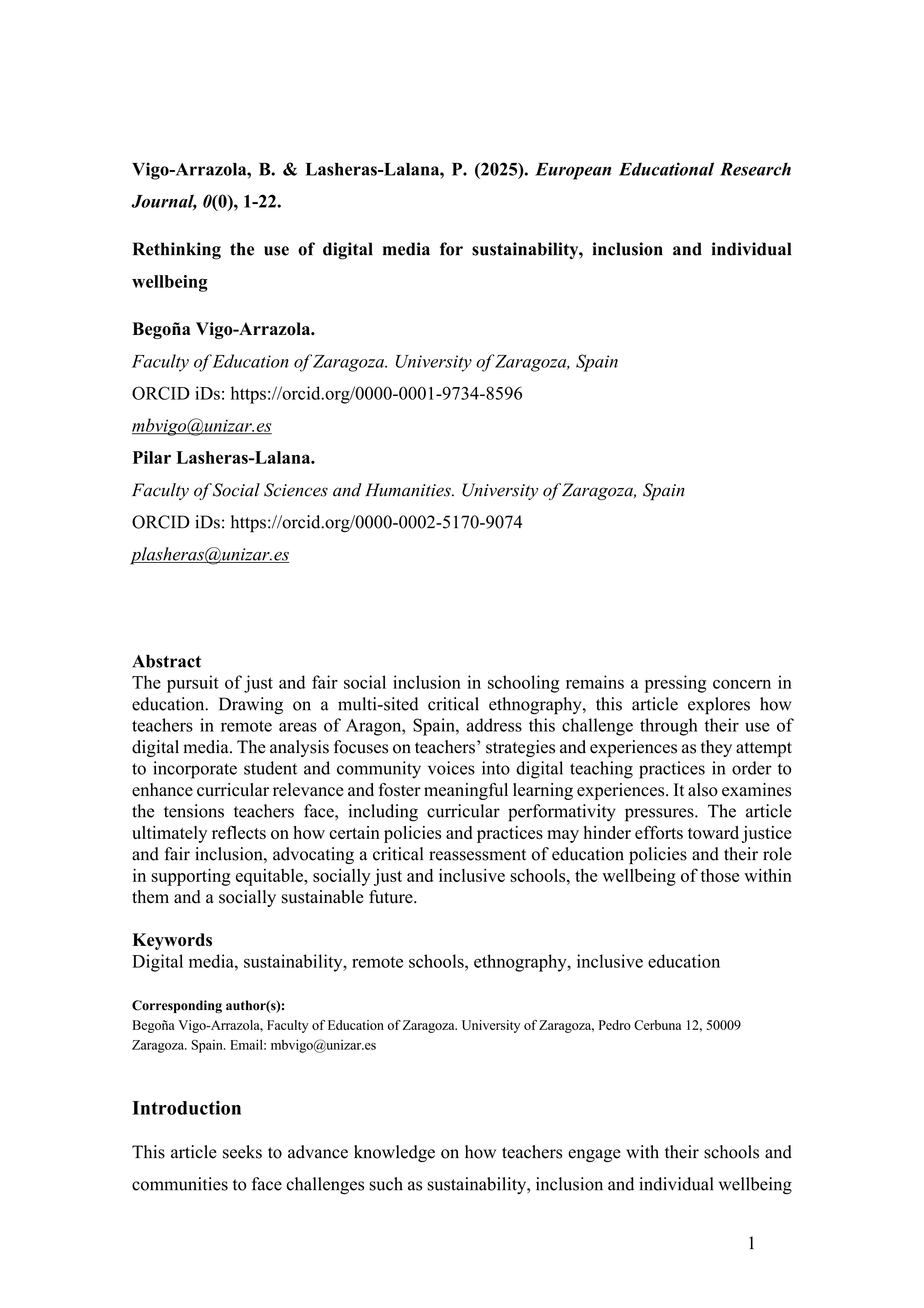 Rethinking the use of digital media for sustainability, inclusion and personal well-being