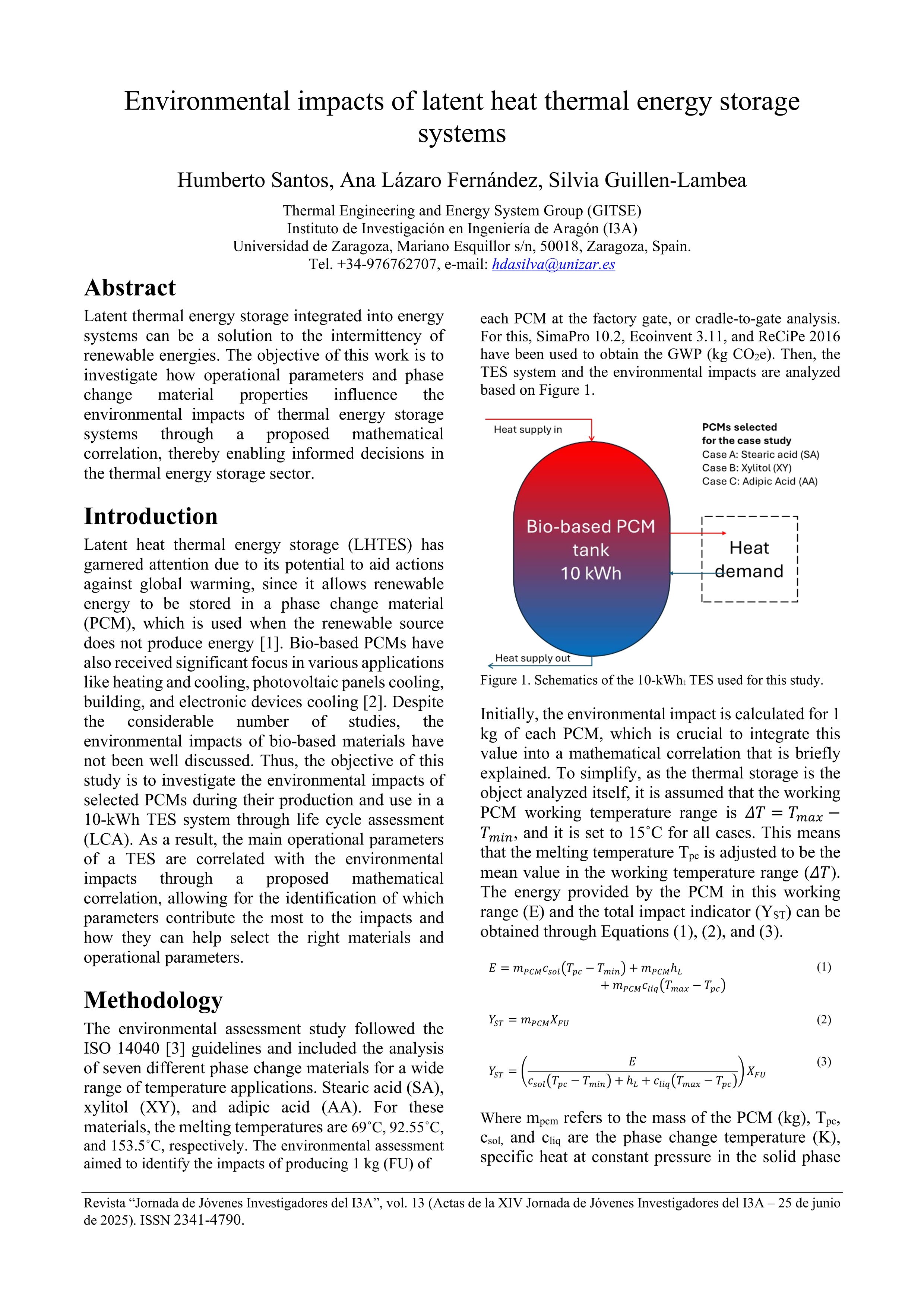 Environmental impacts of latent heat thermal energy storage systems