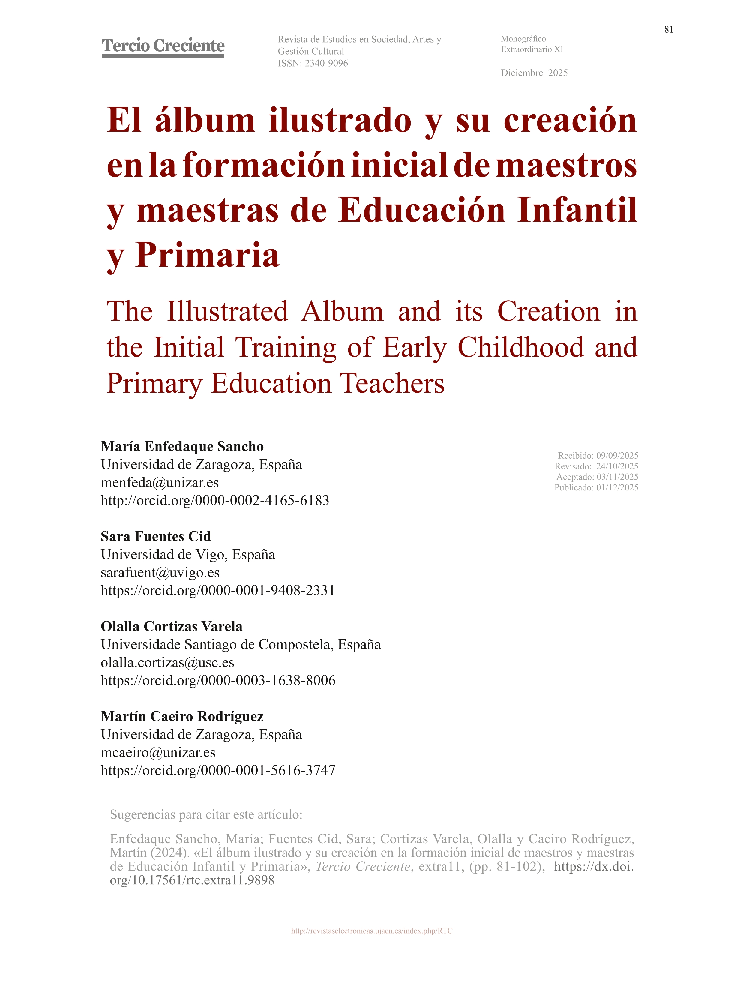 El álbum ilustrado y su creación en la formación inicial de maestros y maestras de Educación Infantil y Primaria