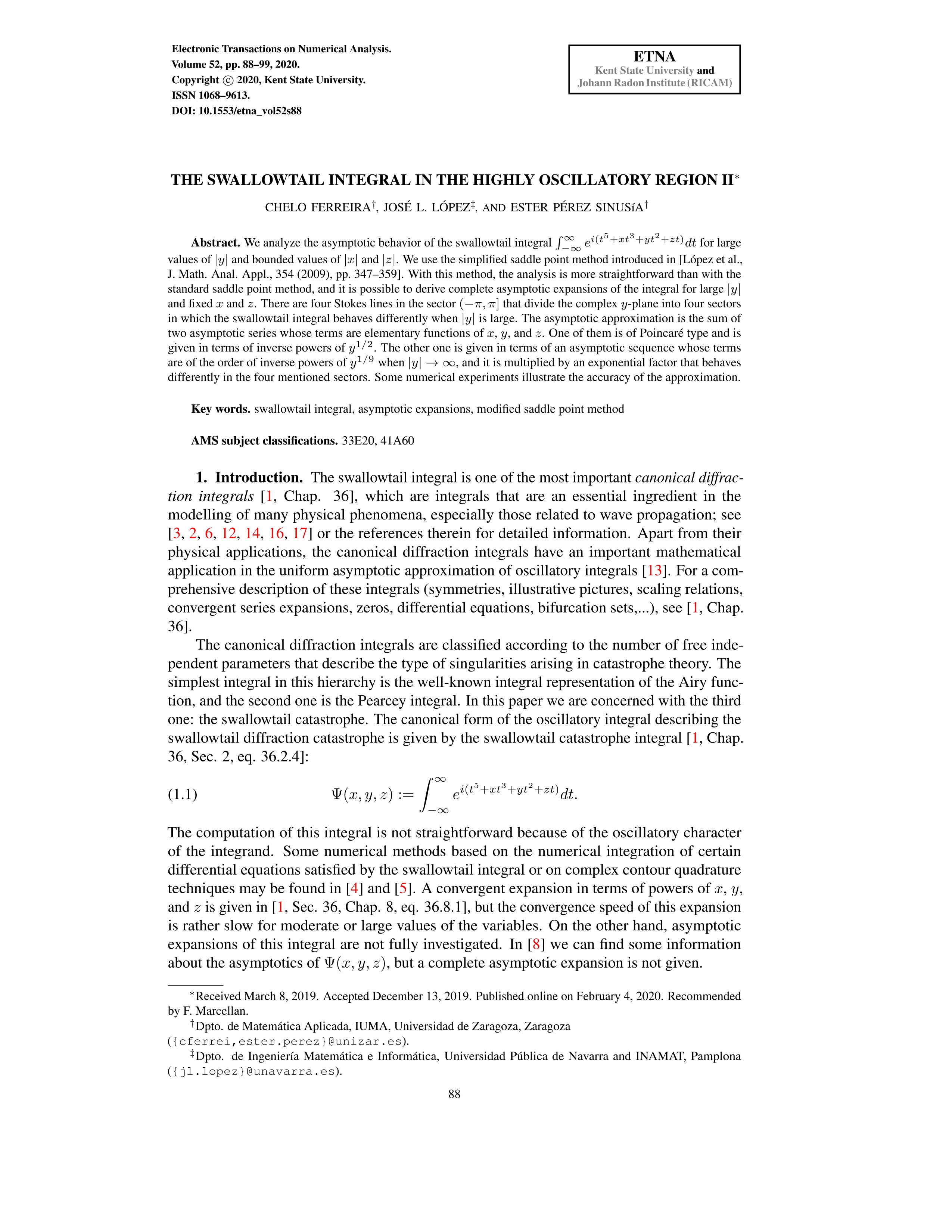 The swallowtail integral in the highly oscillatory region II