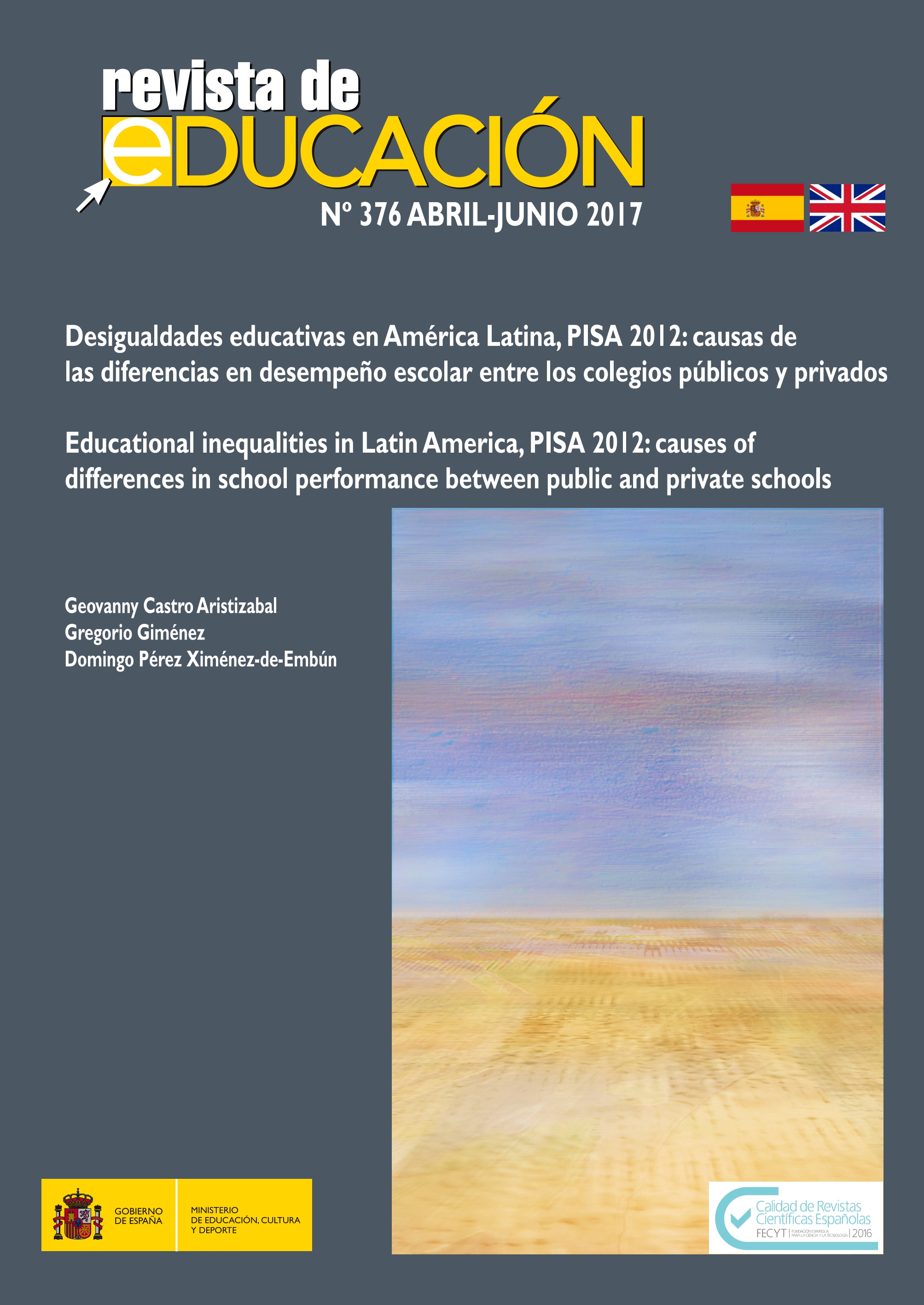 Desigualdades educativas en américa latina, PISA 2012: Causas de las diferencias en desempeño escolar entre los colegios públicos y privados 