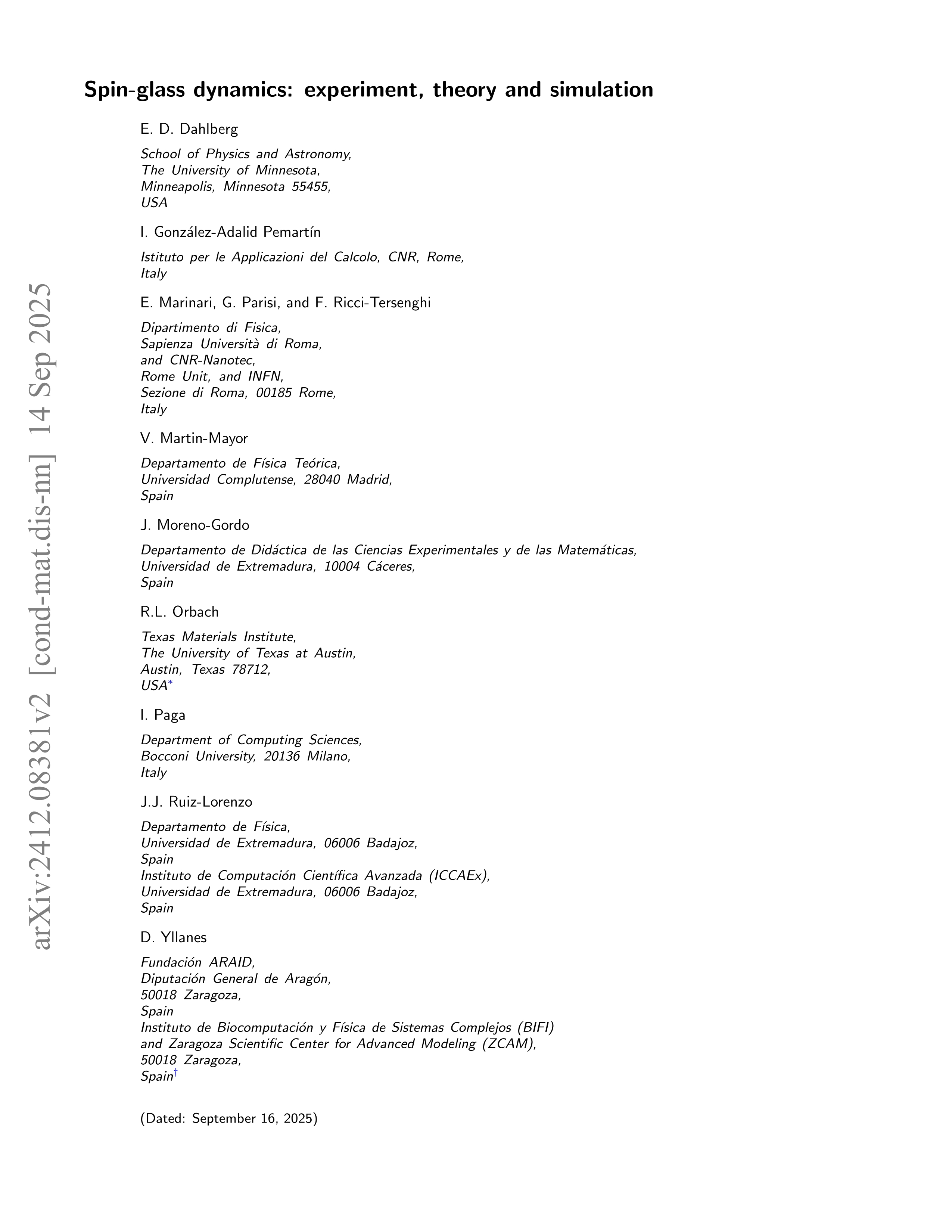Spin-glass dynamics: Experiment, theory, and simulation