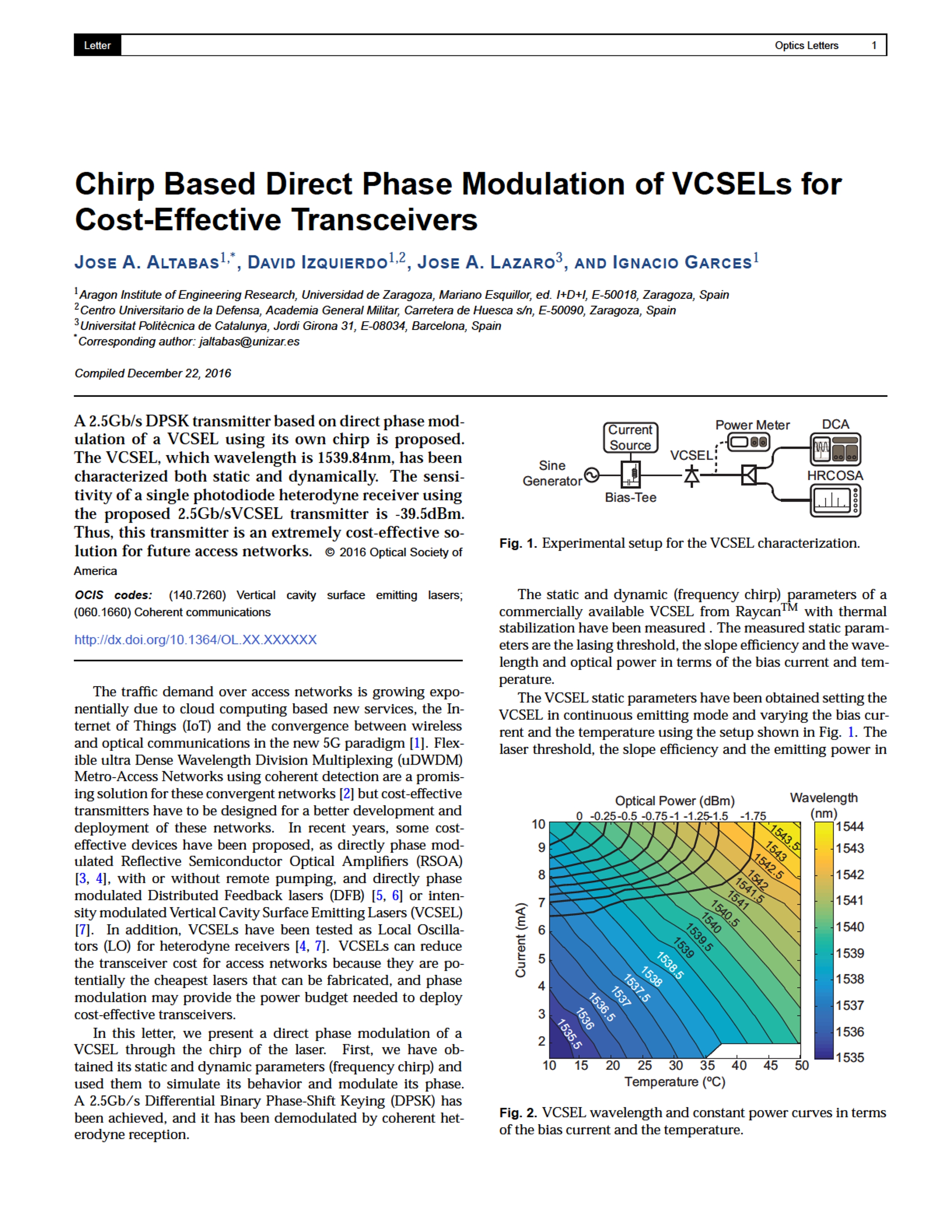 Chirp-based direct phase modulation of VCSELs for cost-effective transceivers
