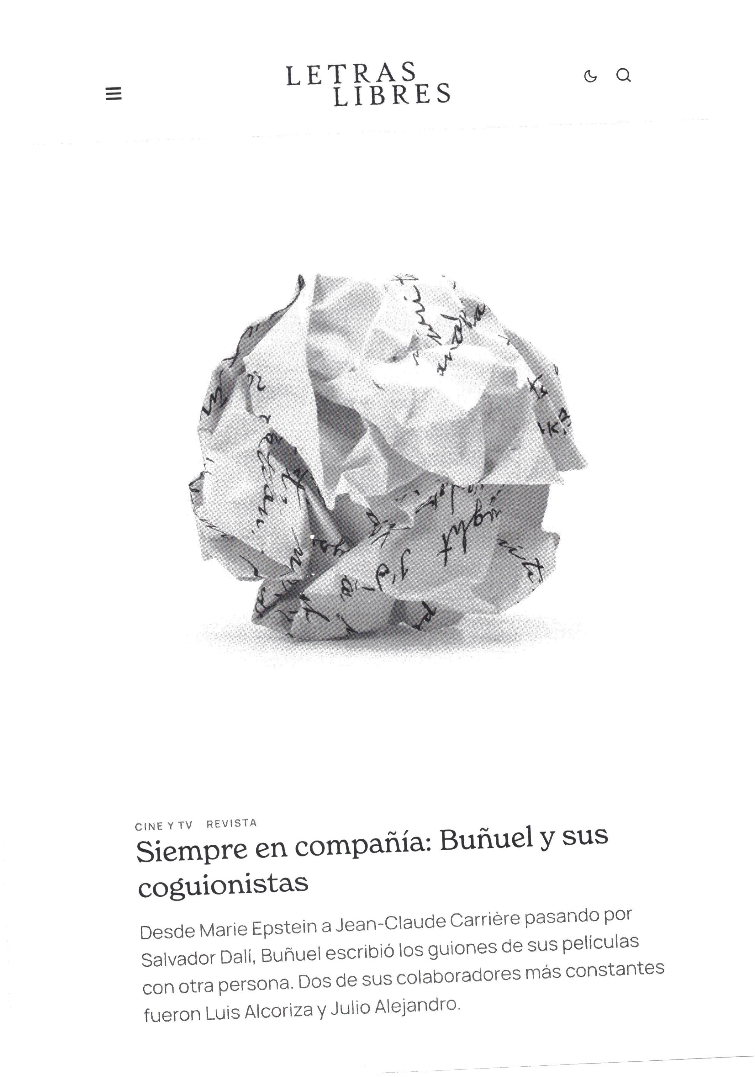 Siempre en compañía: Buñuel y sus coguionistas